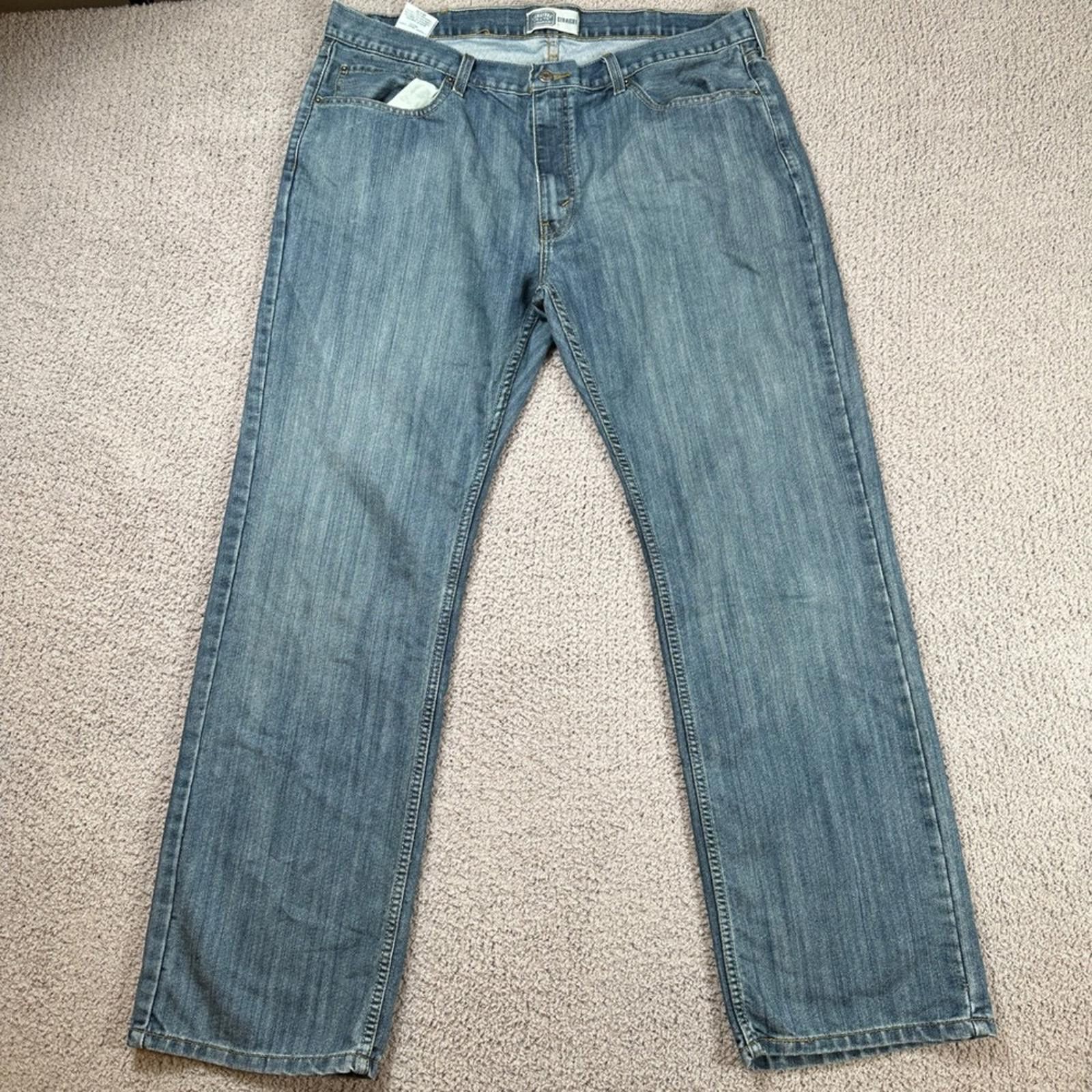 Levi's Levis Signature Straight Leg Jeans Men 40x32 Blue Denim Size US 40 / EU 56 - 1 Thumbnail