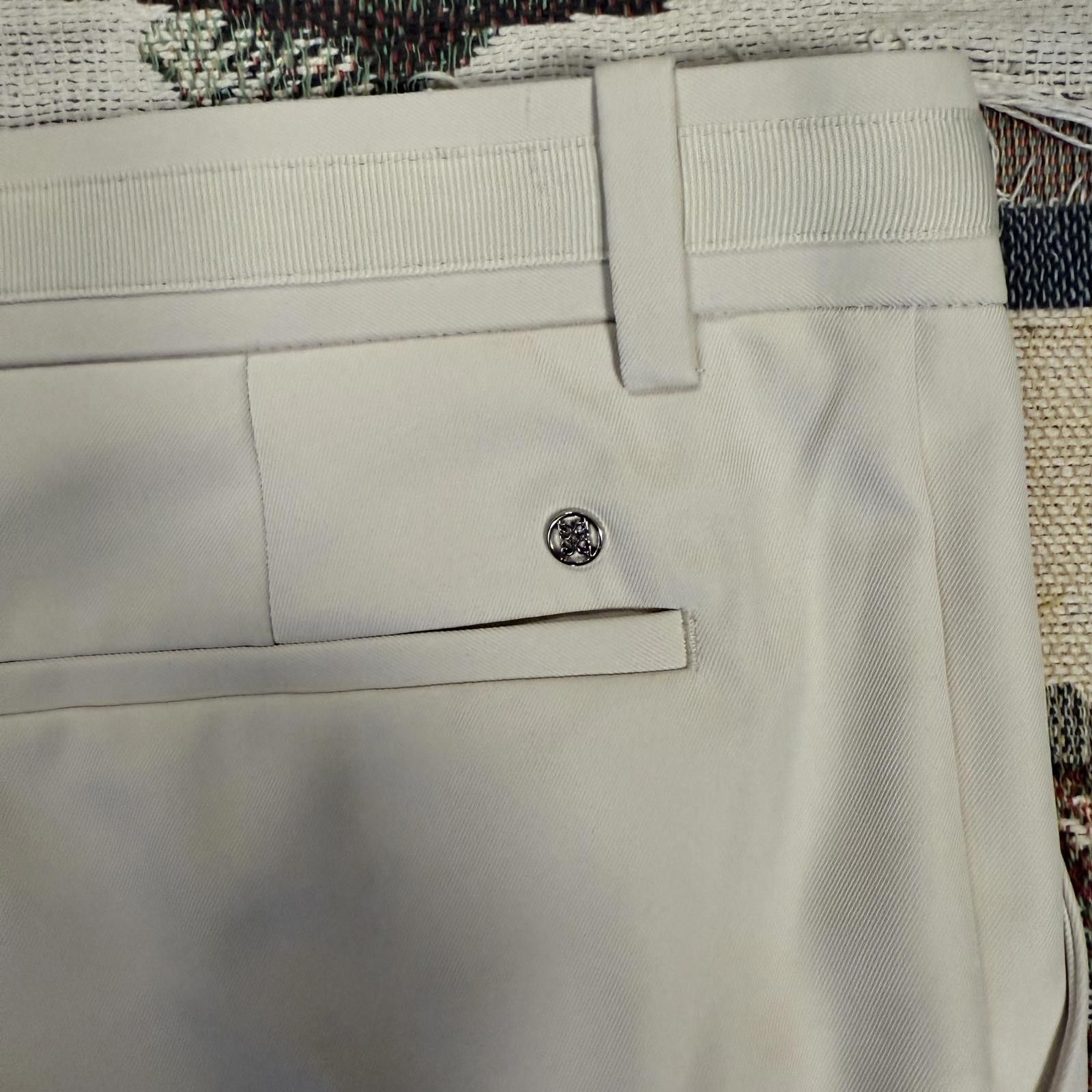 PGA Tour New with Tags Straight Leg G/Fore Cream White Golf Pants Size 42R - 7 Thumbnail
