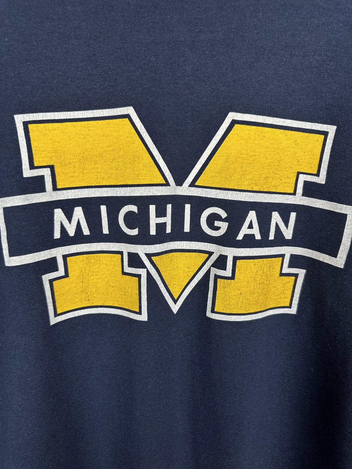 Vintage 1987 Vintage Michigan University Wolverines T Shirt 90s 80s Size US L / EU 52-54 / 3 - 5 Thumbnail