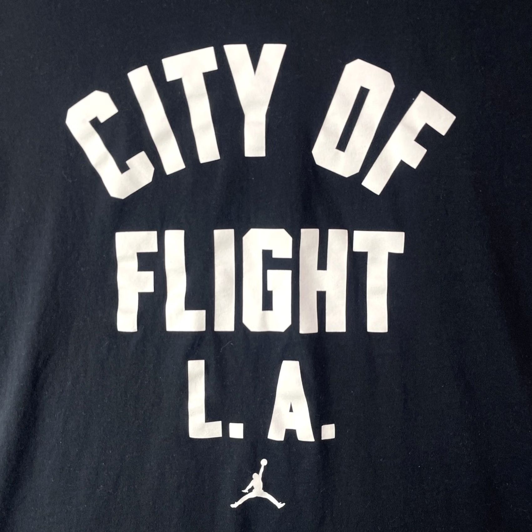 Jordan Brand Air Jordan Shirt Mens 2XL Black Short Sleeve City Of Flight LA Tee Jump Man Tee Jump Man City Of Flight Shirt Mens 2XL Black Short Sleeve Size US XXL / EU 58 / 5 - 4 Thumbnail
