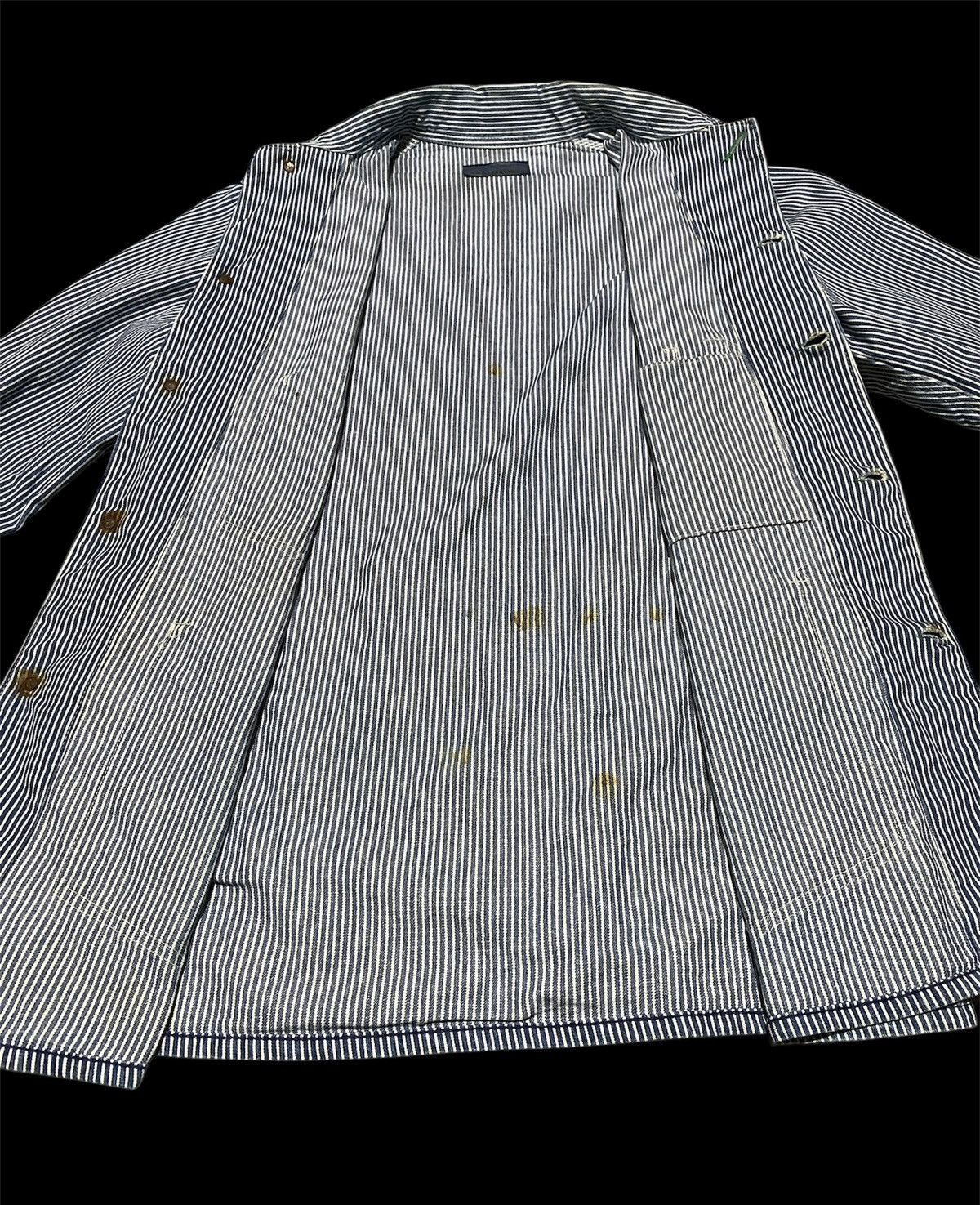 Oshkosh Oshkosh B’gosh Railway Stripes Hickory Workwear Jacket Size US XL / EU 56 / 4 - 3 Thumbnail