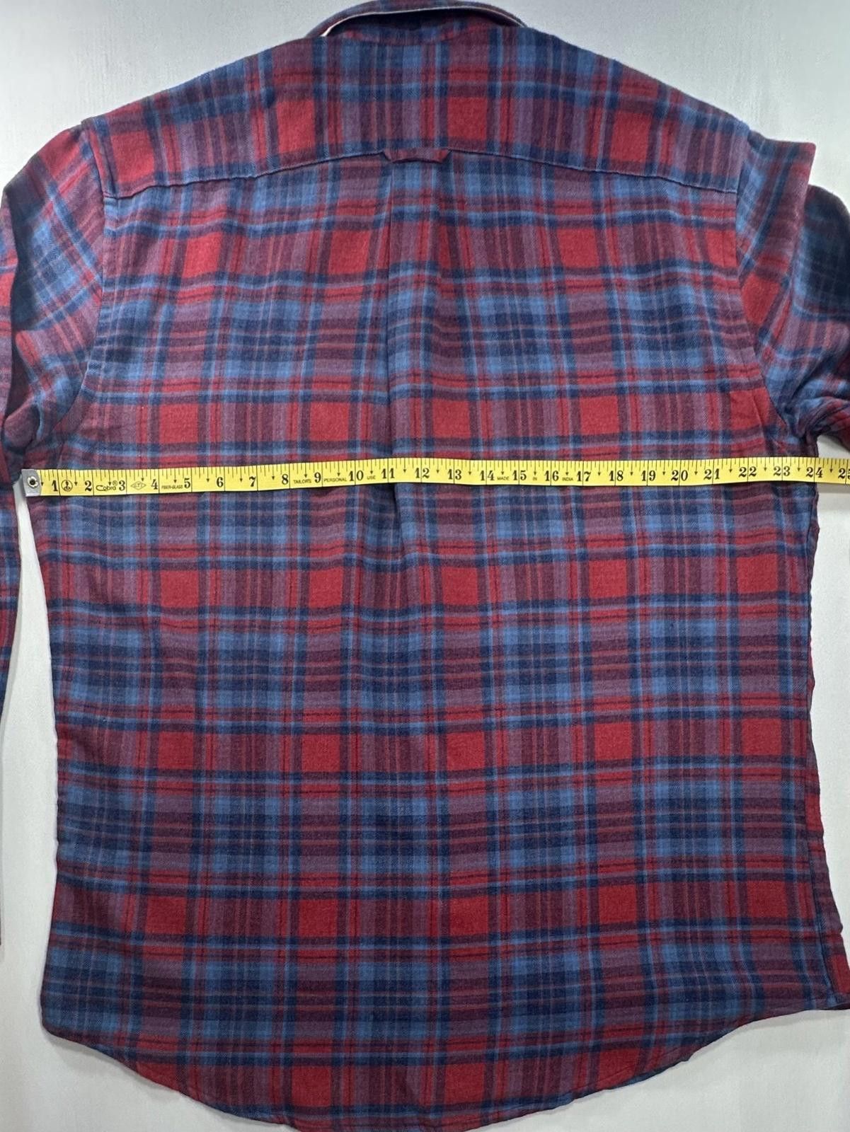 Izod Izod NWT Plaid Flannel Cotton Button Up Red/Blue Mens L Size US L / EU 52-54 / 3 - 3 Thumbnail