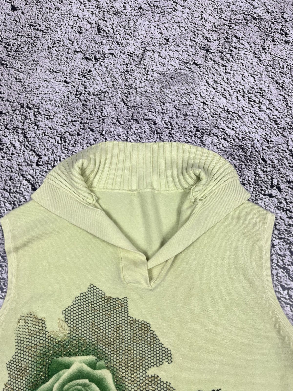 Japanese Brand Vintage Sleeveless Polo Tank Top Floral Print Retro Style Size S / US 4 / IT 40 - 3 Thumbnail