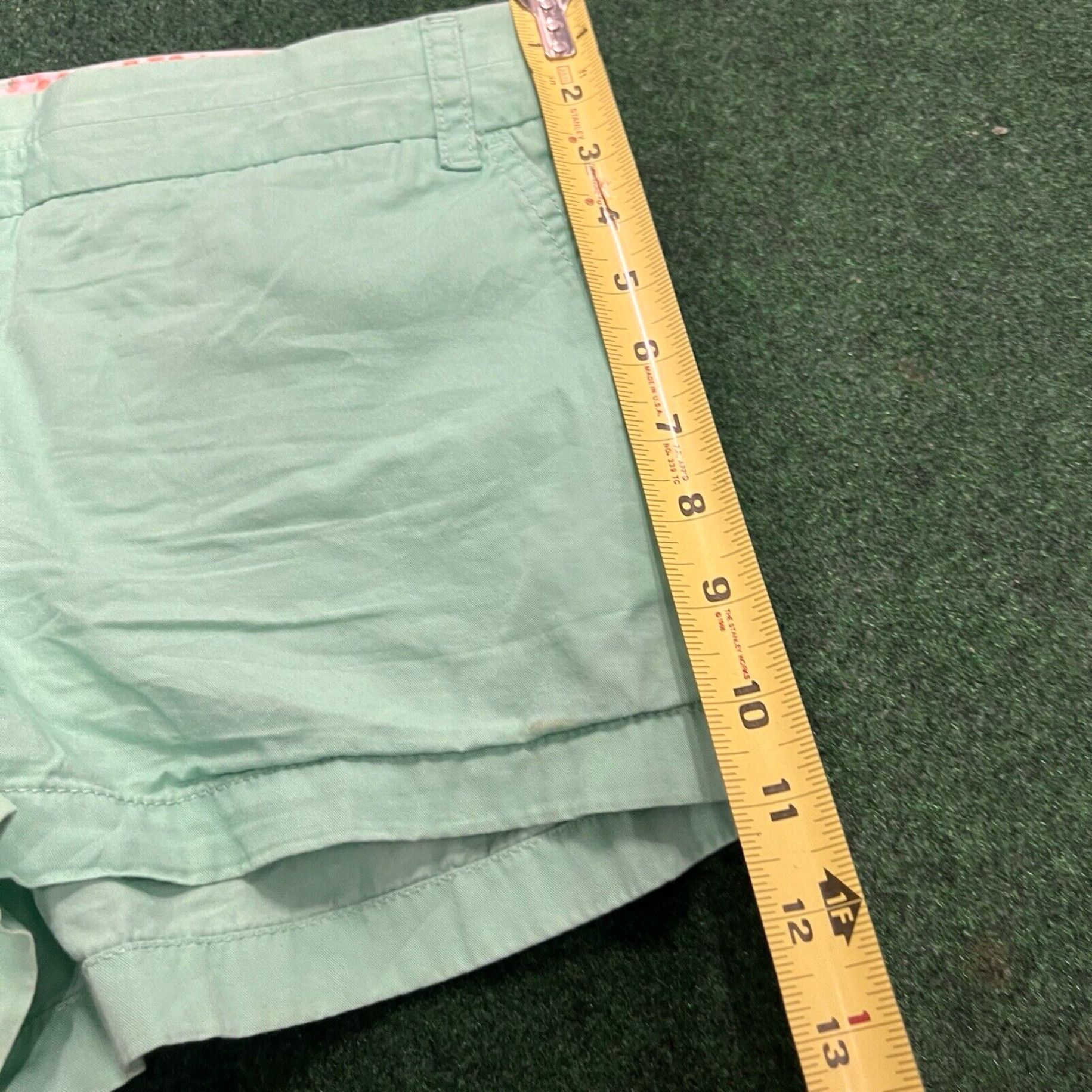 J.Crew J. Crew Shorts Womens Size 8 Chino Green Mid Rise Twill 4.5" Inseam City Fit Size 30" / US 8 / IT 44 - 6 Thumbnail
