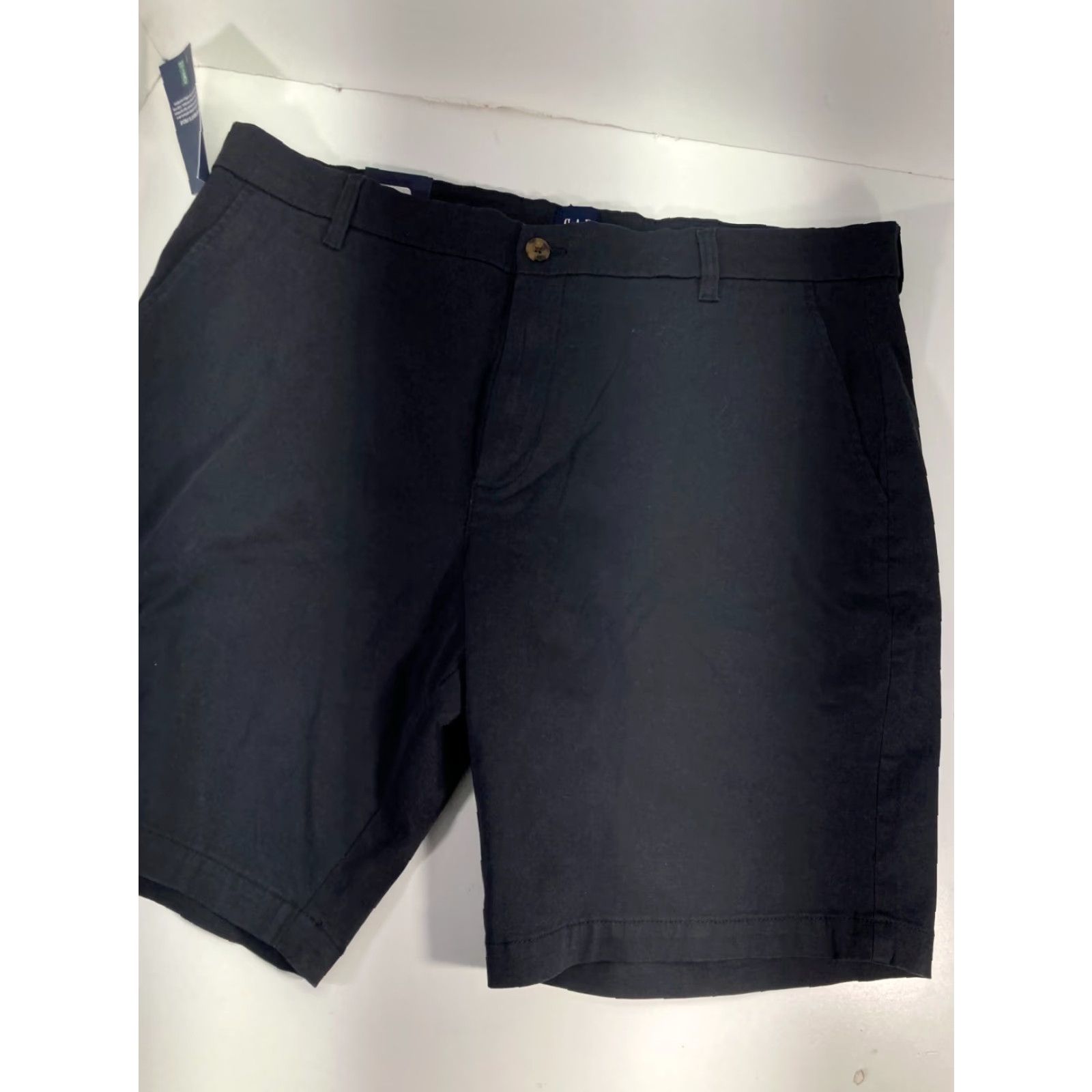 Gap Gap Chino Shorts Mens 38 Black Flat Front Pockets Stretch NWT Size US 38 / EU 54 - 3 Thumbnail