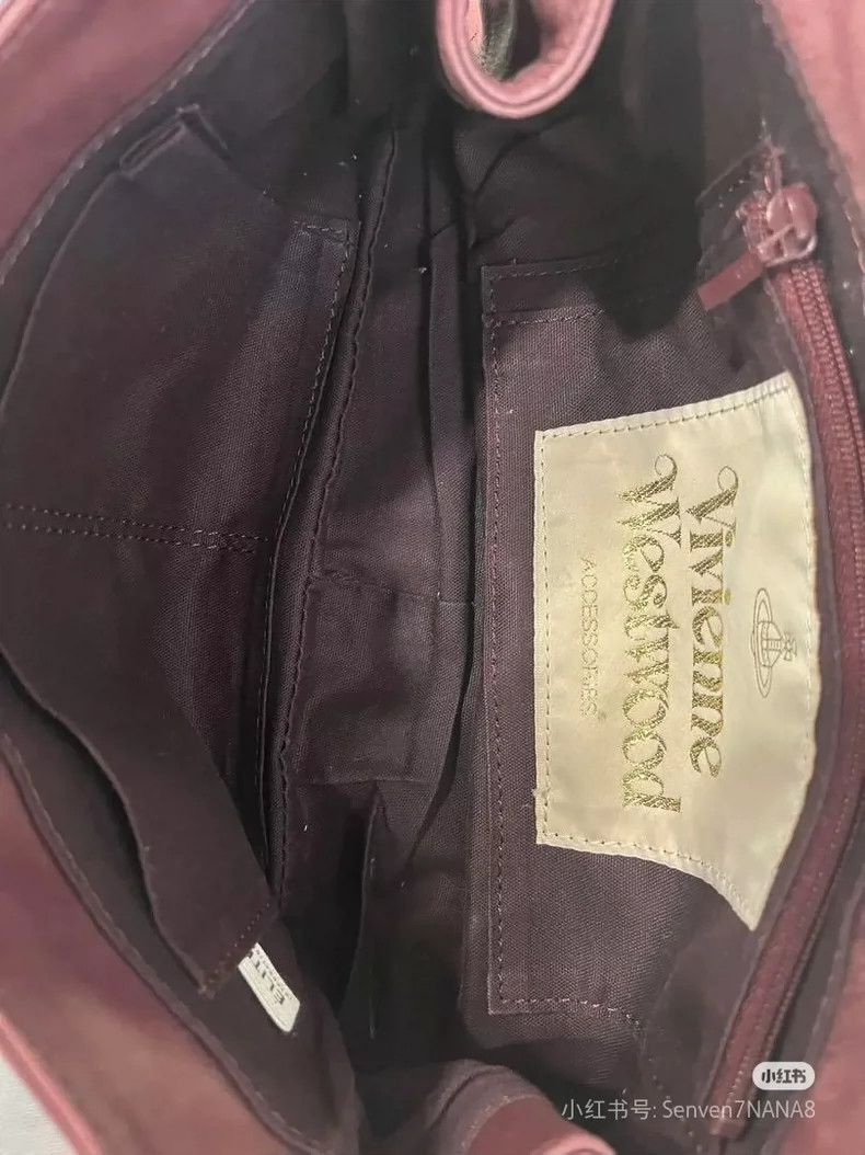 Vivienne Westwood Vivienne Westwood size os Wine red Saturn embossed shoulder Size ONE SIZE - 4 Thumbnail