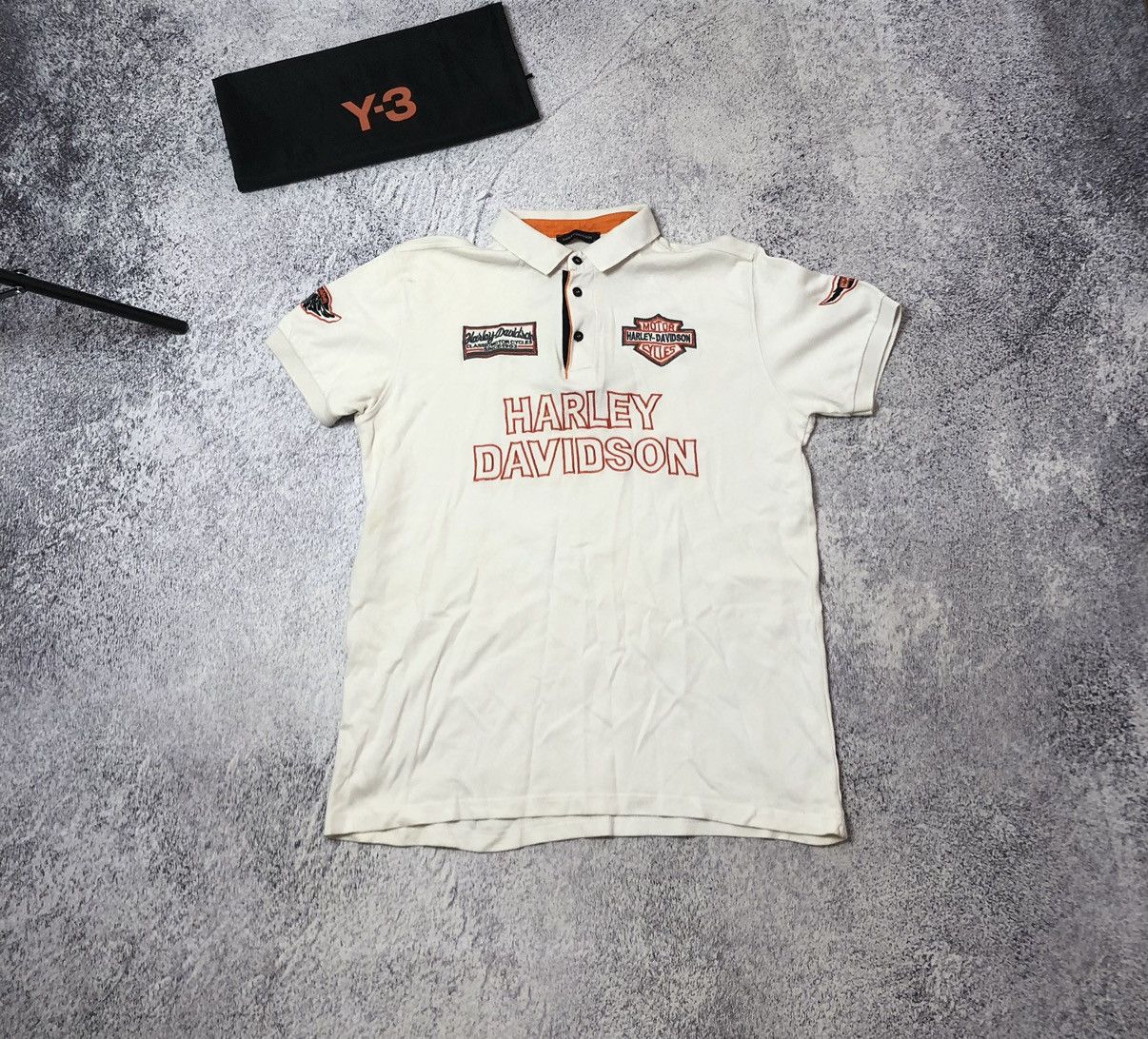 Vintage Vintage men’s polo Harley-Davidson size Xl big logo Size US XL / EU 56 / 4 - 1 Thumbnail