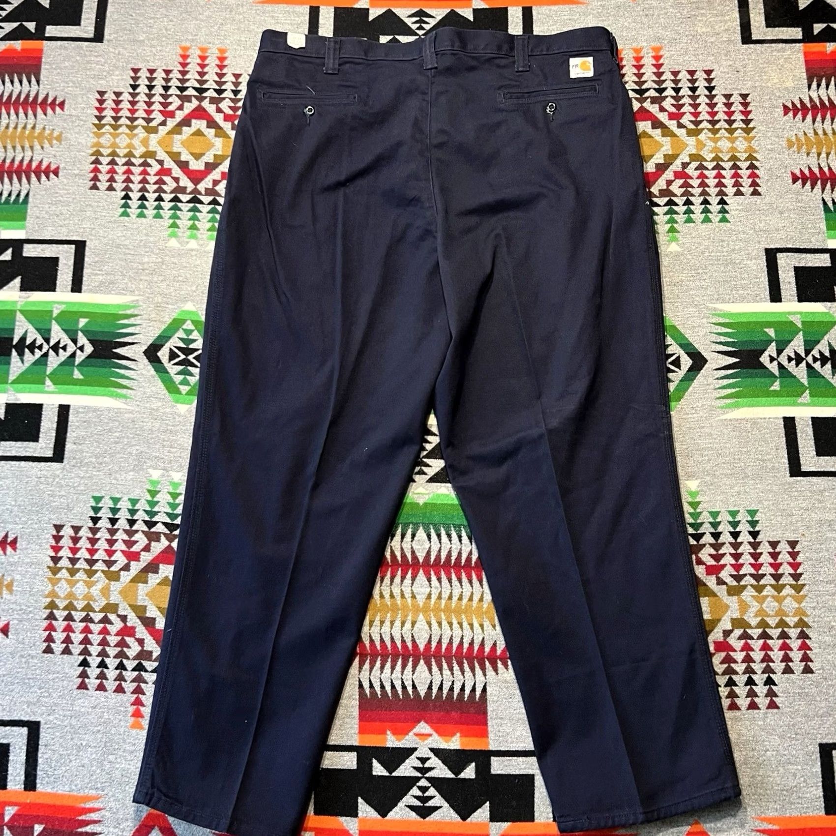 Carhartt Carhartt Pants Mens 42x30 Navy Flame Resistant Workwear B9 Size US 42 / EU 58 - 2 Thumbnail
