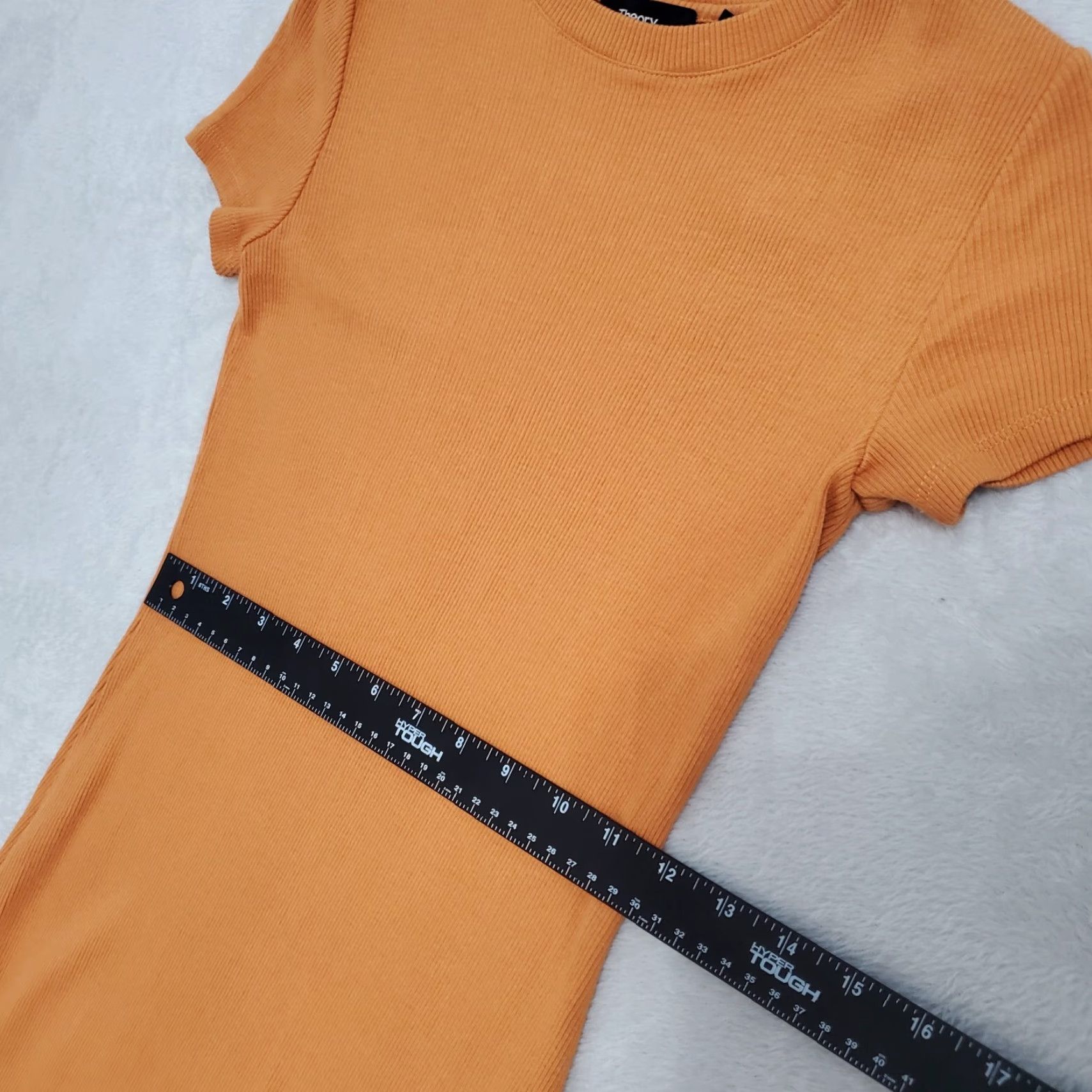 Theory Theory Dress Women XS Canyon Ribbed Knit Short Sleeve Mini Casual Size 26" / US 2 / IT 38 - 7 Thumbnail