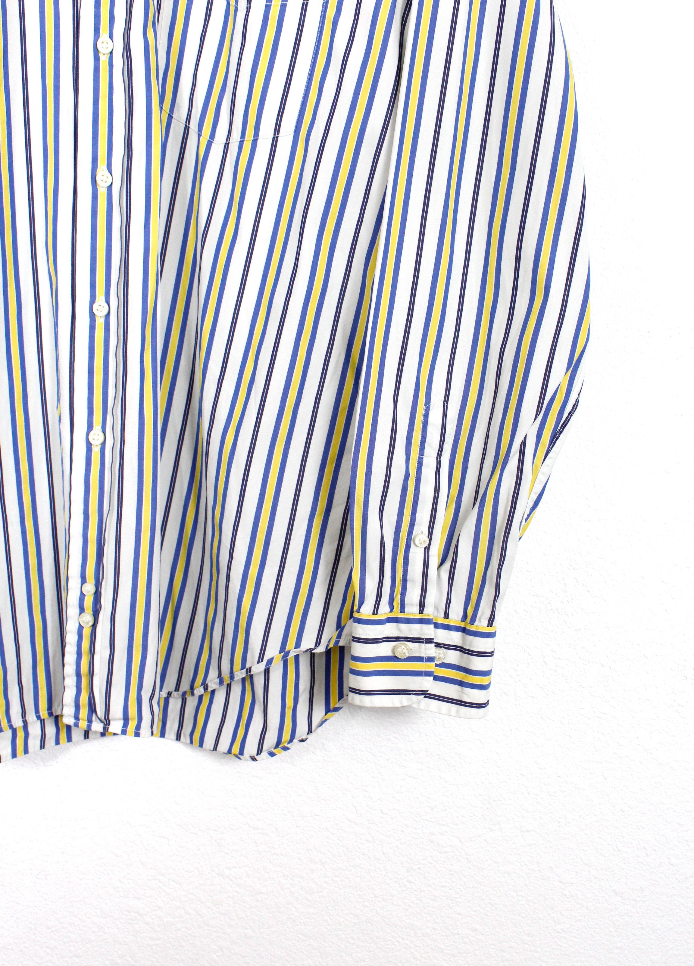 Burberry × Vintage Vintage Burberry Knight Logo Striped Sleeve Shirt XL Size US XL / EU 56 / 4 - 3 Thumbnail