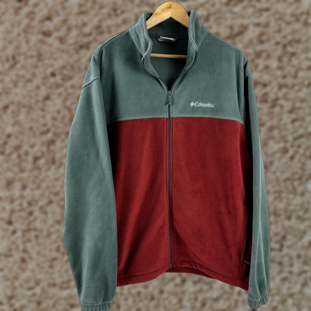 Vintage Columbia Jacket Mens XL Fleece Full Zip Outdoor Casual Red Gray 3-in-1 Stadium Outdoor Mens Jacket Size US XL / EU 56 / 4 - 1 Thumbnail