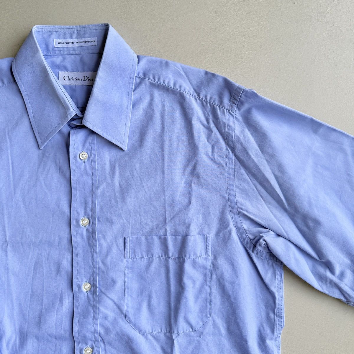 Christian Dior Monsieur Christian Dior Blue Dress Shirts Size US M / EU 48-50 / 2 - 5 Thumbnail