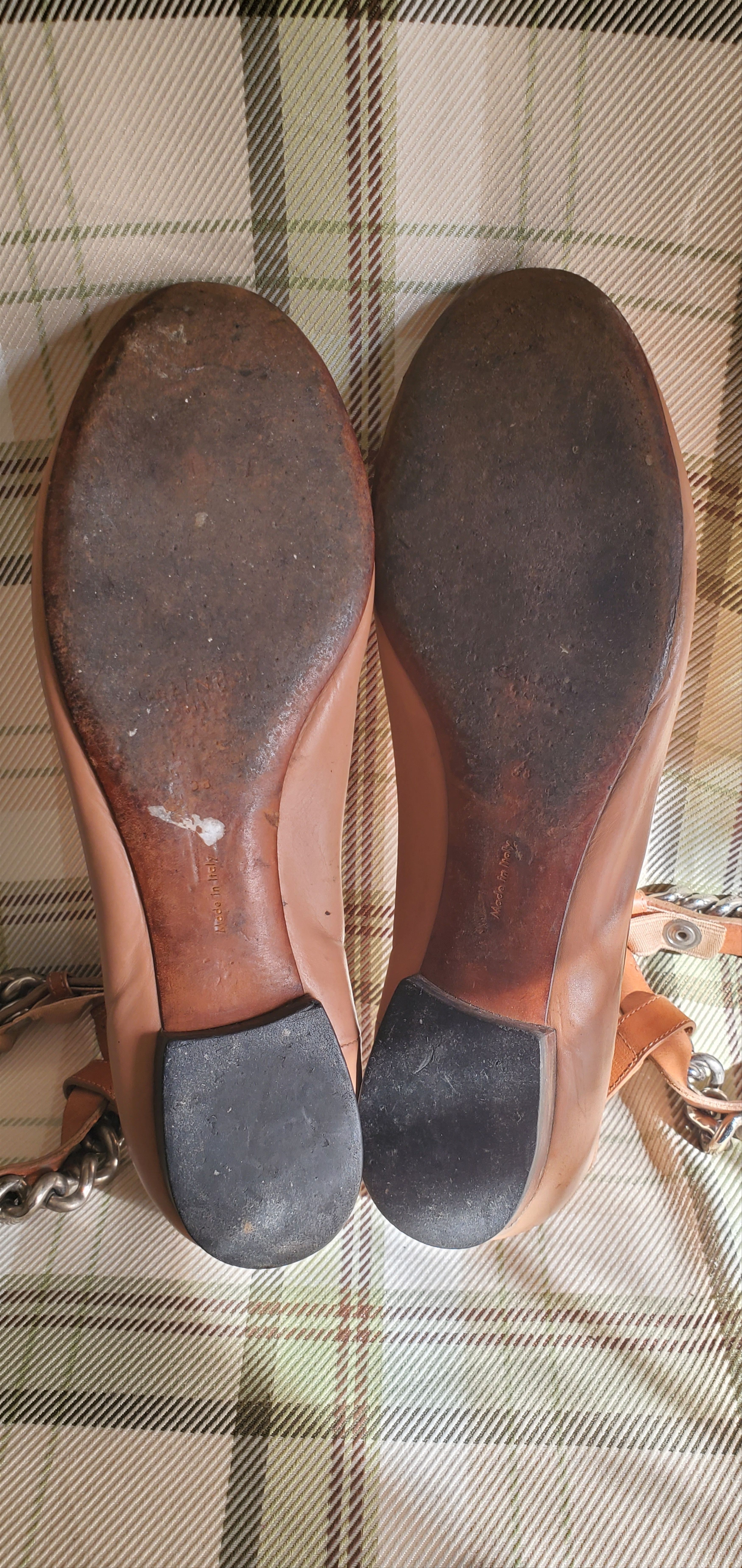 Celine Celine Brown Flat Leather Shoes Size US 8 / IT 38 - 6 Thumbnail