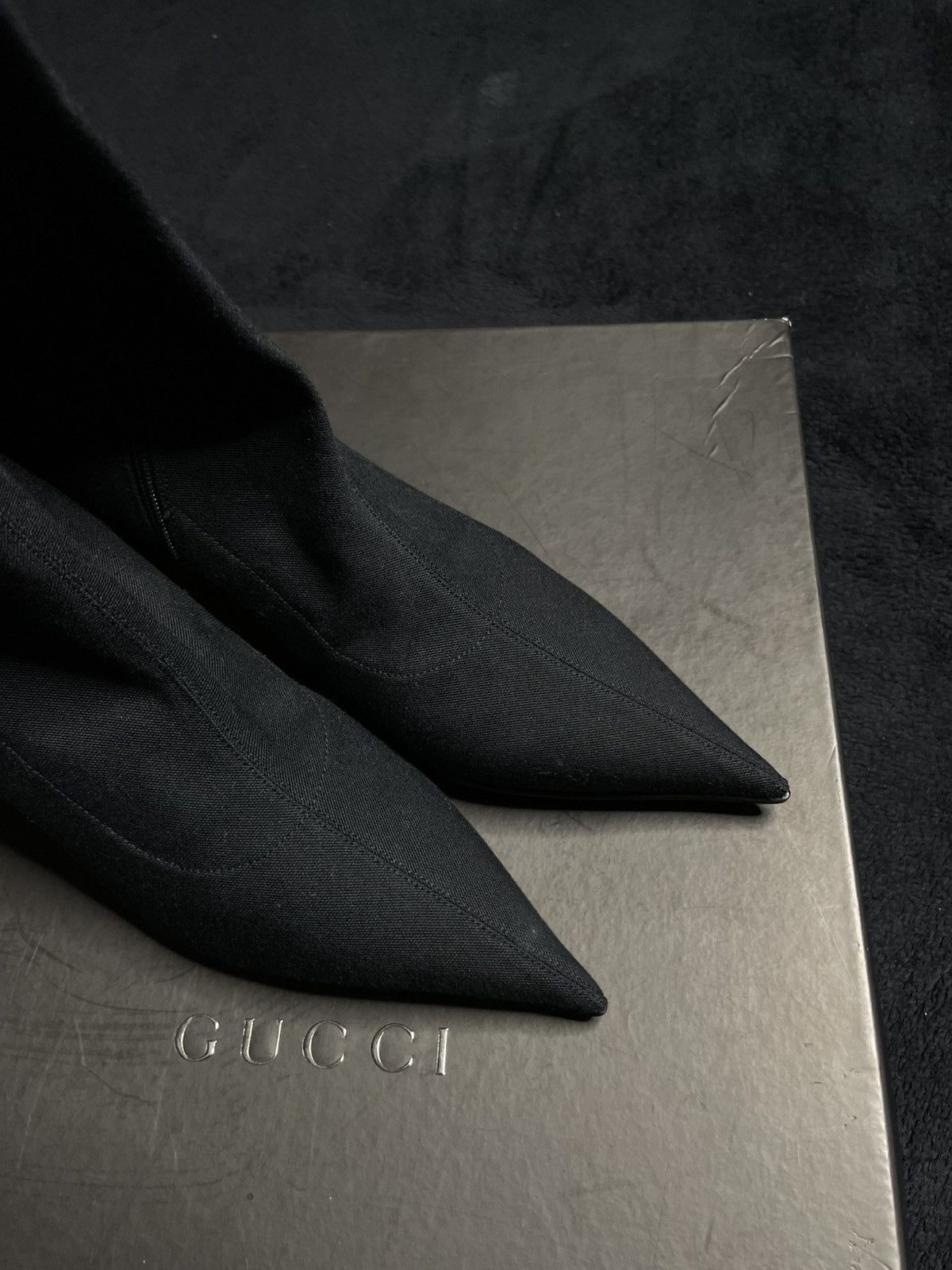 Gucci Gucci Black Knee High Boots Size 38,5 Size US 8.5 / IT 38.5 - 4 Thumbnail