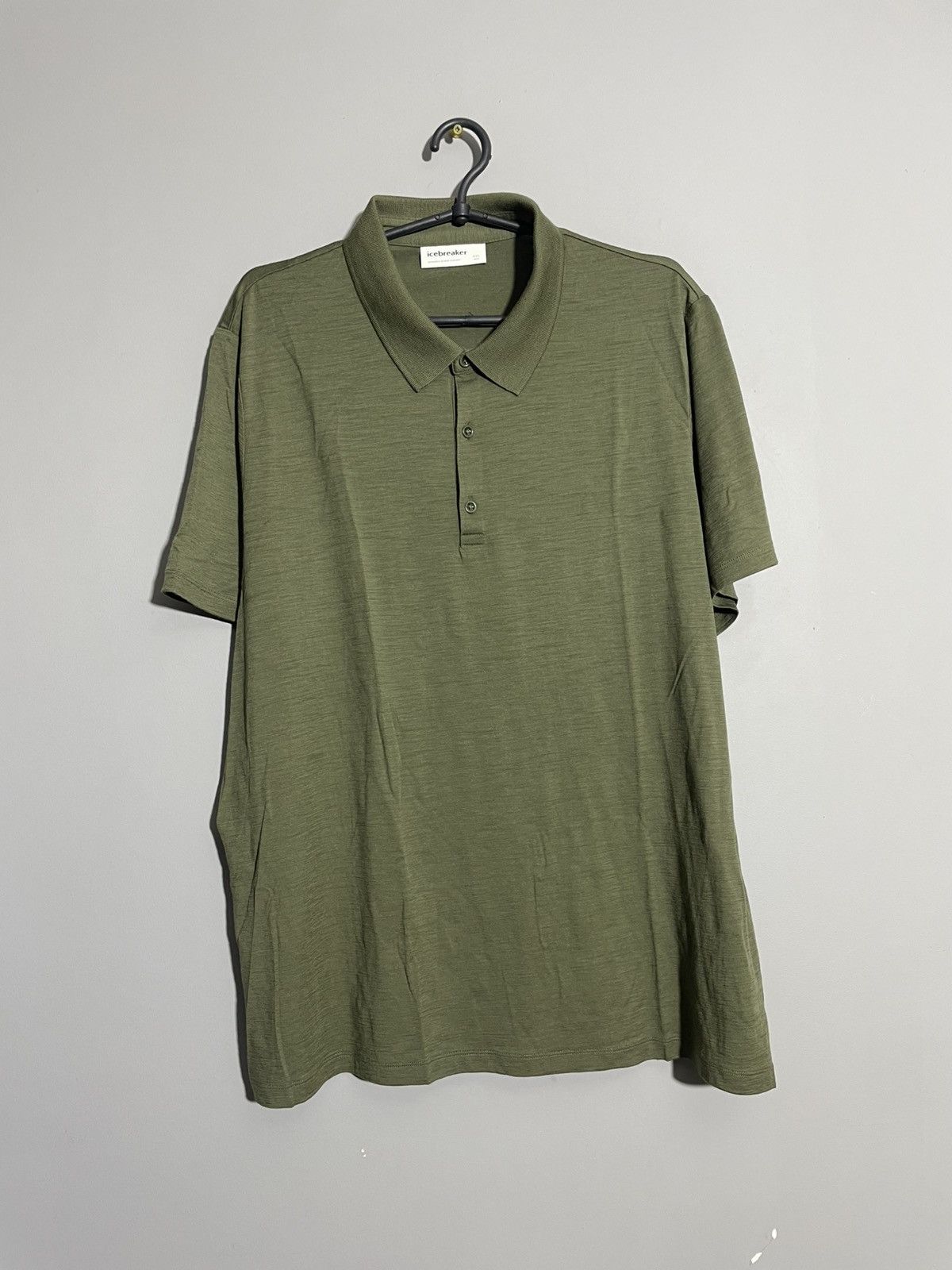 Icebreaker Ice Breaker Merino Wool Men’s Olive Polos size XXL Size US XXL / EU 58 / 5 - 1 Thumbnail