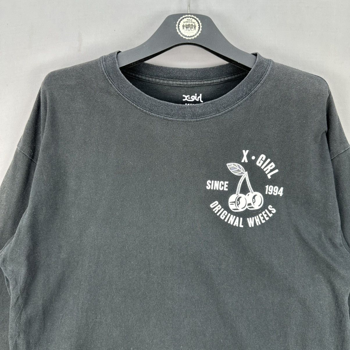 X-Girl X-Girl Original Wheel Big Logo Longsleeve Tee Size L / US 10 / IT 46 - 7 Thumbnail