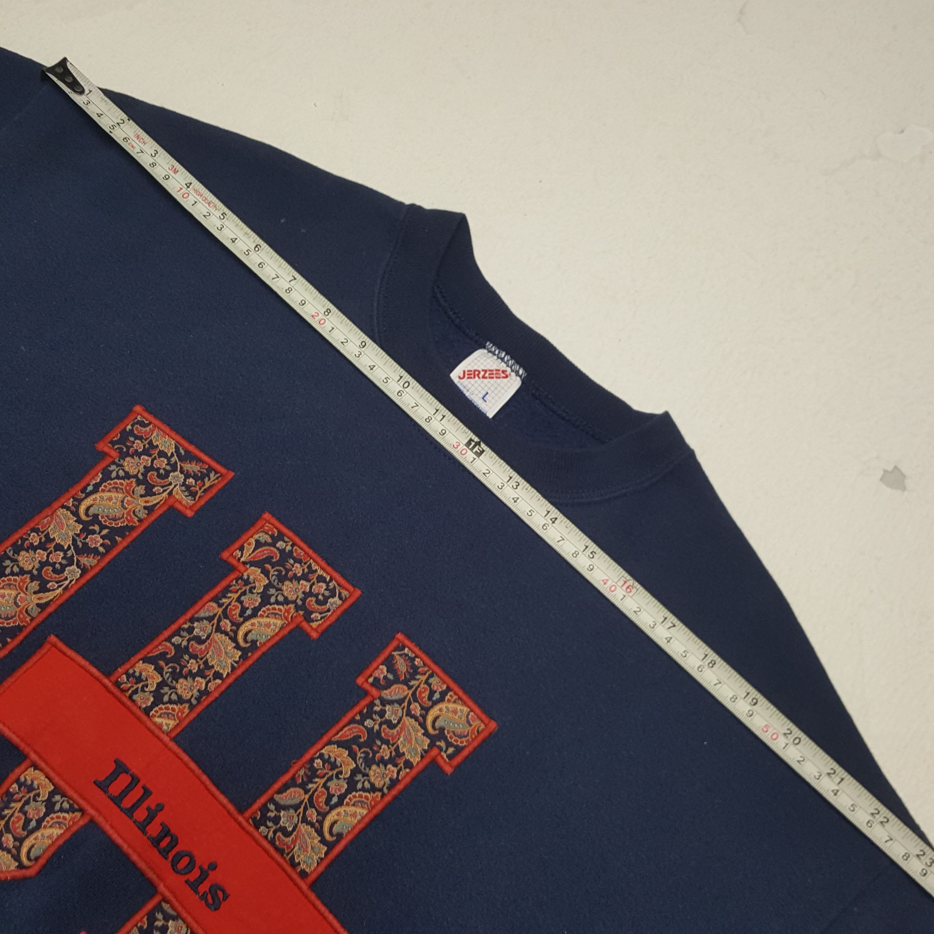 Vintage Vintage Illinois Embroidered Sweatshirt Size US L / EU 52-54 / 3 - 5 Thumbnail