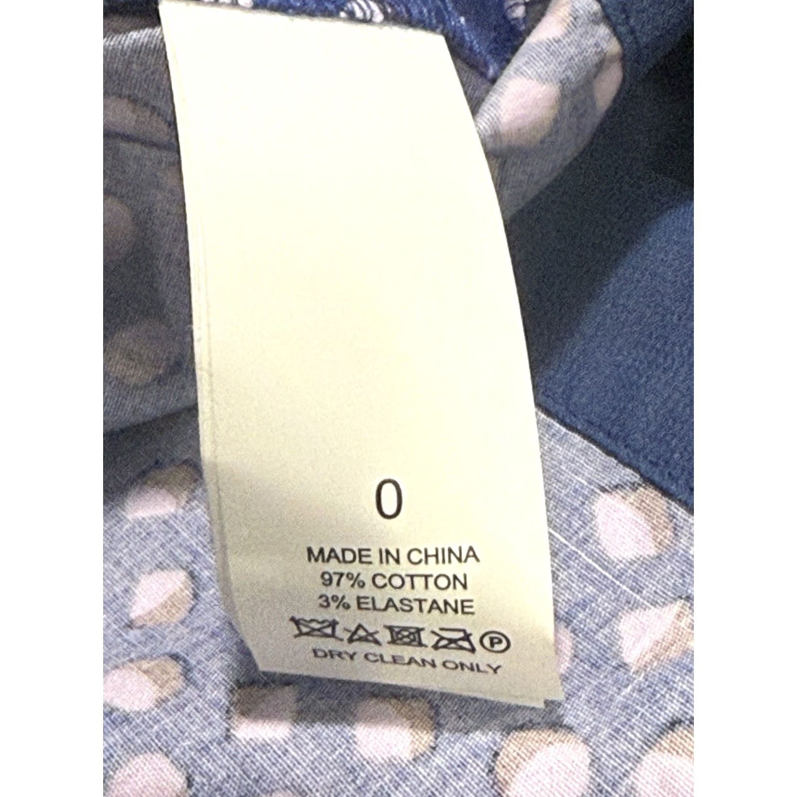 Vintage kate spade new york V Neck Geo Dot Poplin Dress Women's 0 Blue Mini Short Geometric EUC Size XS / US 0-2 / IT 36-38 - 7 Thumbnail