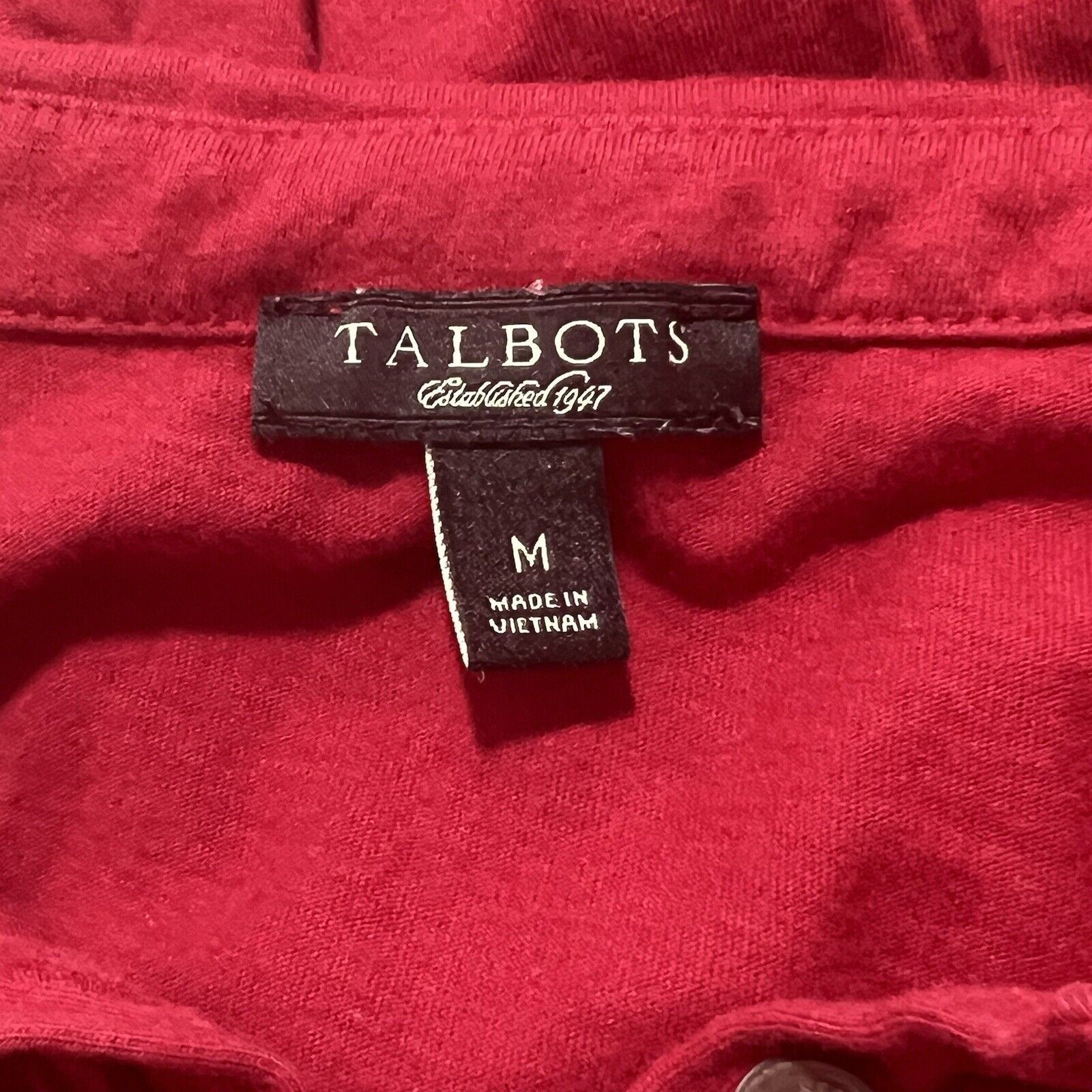 Other Talbots Medium Collared Top Lettuce Trim Button Up Shirt Size M / US 6-8 / IT 42-44 - 3 Thumbnail