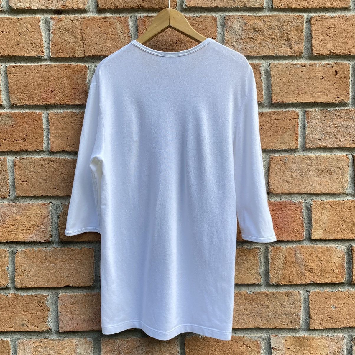 Raf Simons RAF SIMONS SS 2003 White Asphalt Black Asphalt Tee Size US M / EU 48-50 / 2 - 2 Thumbnail