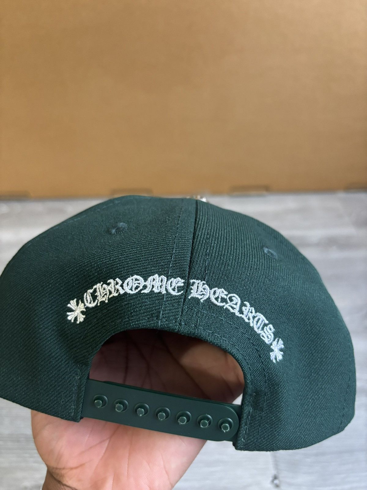 Chrome Hearts Chrome Hearts CH Baseball Cap Green/White Snapback Hat Size ONE SIZE - 5 Thumbnail
