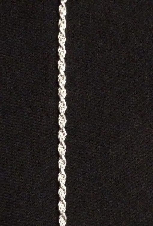 Other Solid Silver Chain Rope Chain 20in 2mm And Jesus Piece Set Size ONE SIZE - 2 Thumbnail