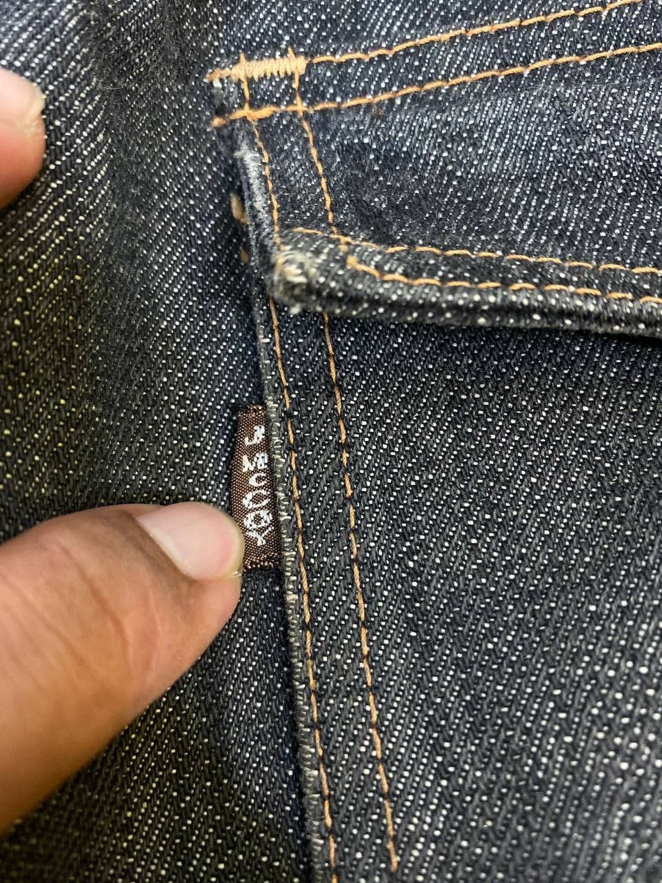 vintage joe mccoy bushpants distressed denim nice design