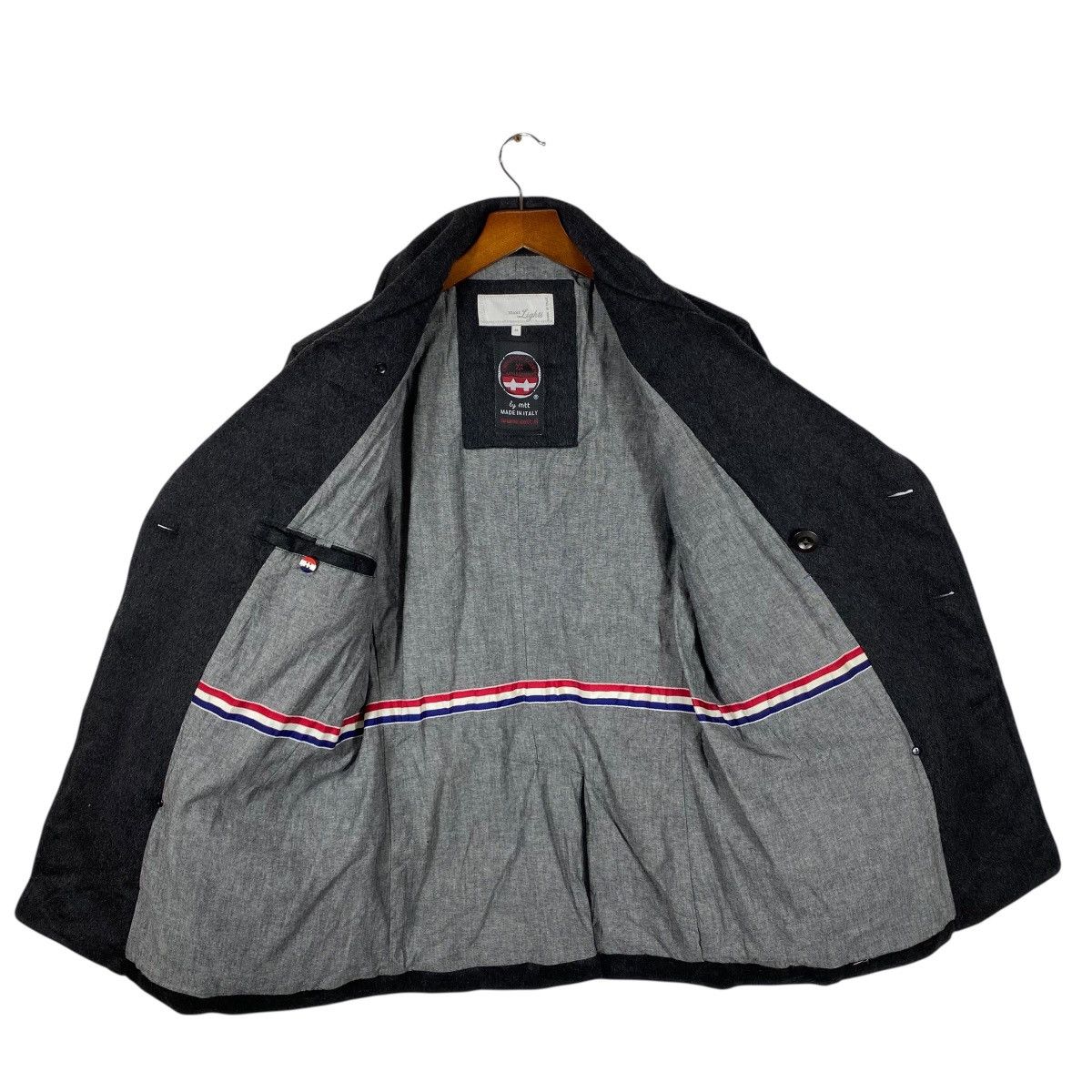 Beams Japan Beams Lights Italian Mtt Wool Blend Peacoat Size 44 (Fit M) Size US S / EU 44-46 / 1 - 6 Thumbnail