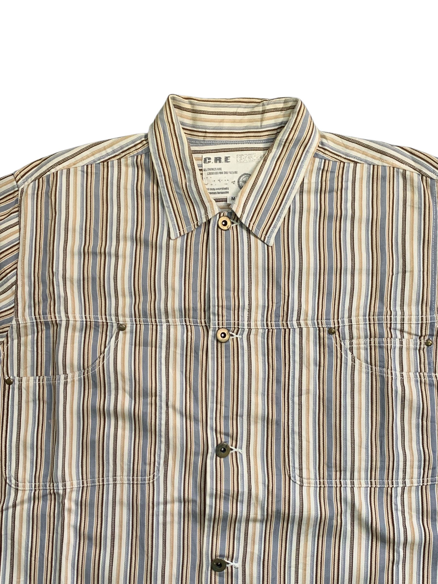 Designer × Japanese Brand Rare Design Vintage C.R.E 863 Soft Denim Shirts Size US M / EU 48-50 / 2 - 3 Thumbnail