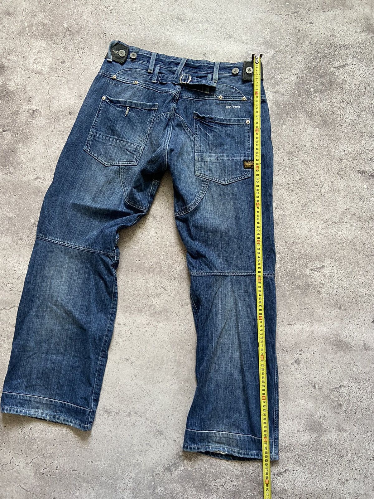 G-Star Vintage G-Star Raw Cargo Jeans Back cinch double knees Size US 34 / EU 50 - 6 Thumbnail