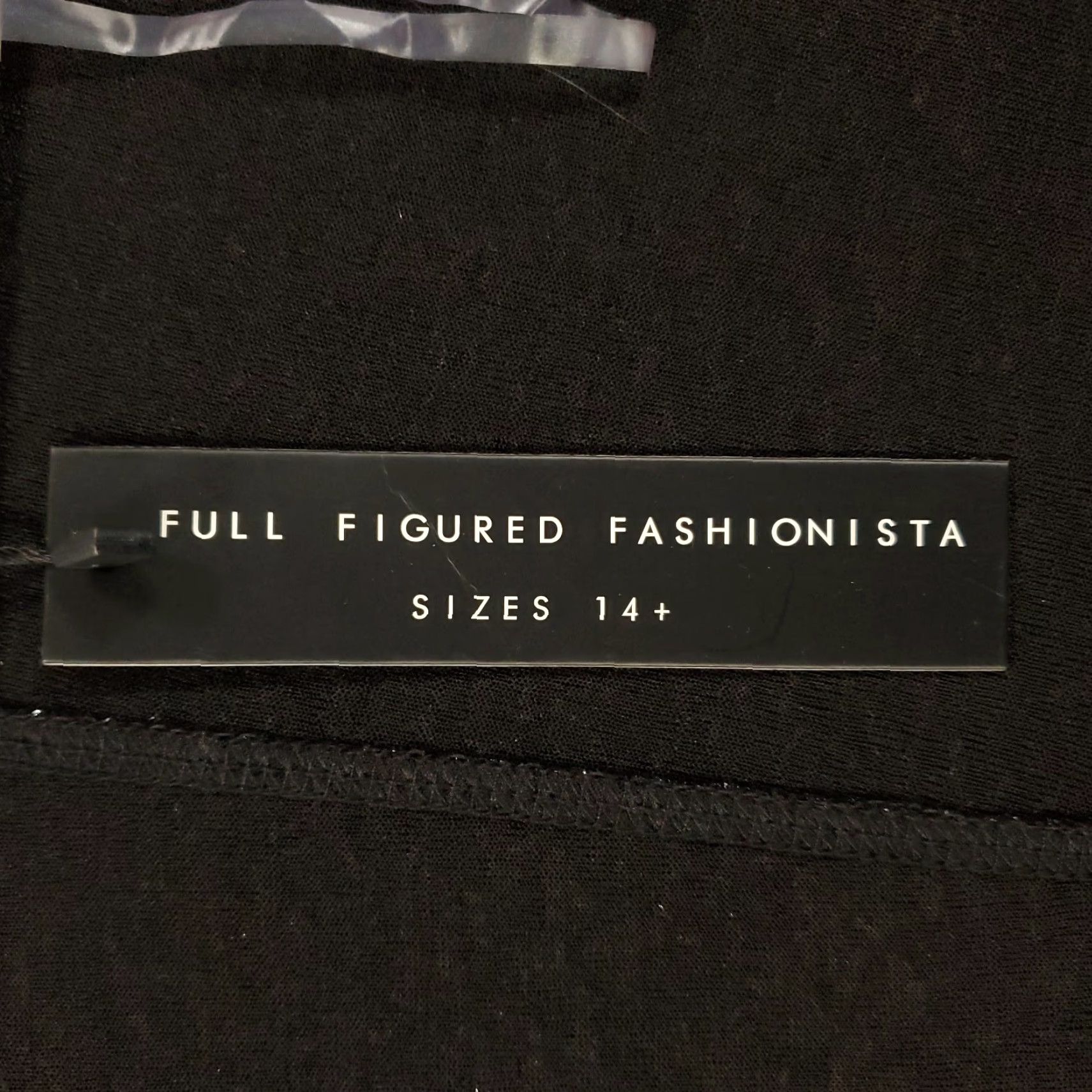 Vintage Full Figured Fashionista Cardigan Womens One Size Plus Black Shimmer NWT New Size ONE SIZE - 6 Thumbnail