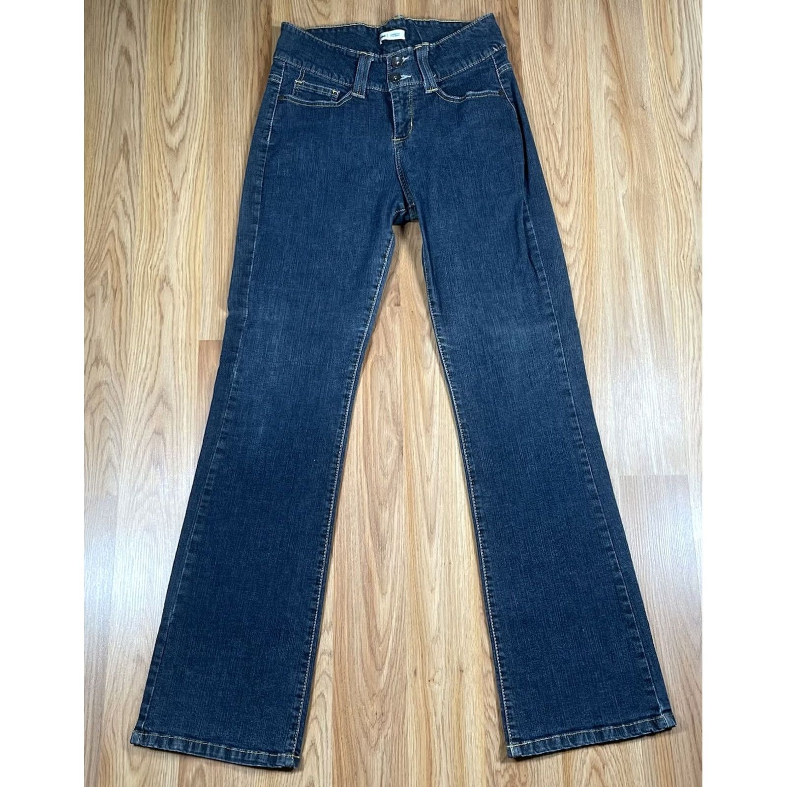 Lee Lee Jeans Womens Size 8 Regular Lower On The Waist Straight Leg Denim Pants Blues Jeans Casual 90s? Size 30" / US 8 / IT 44 - 2 Thumbnail