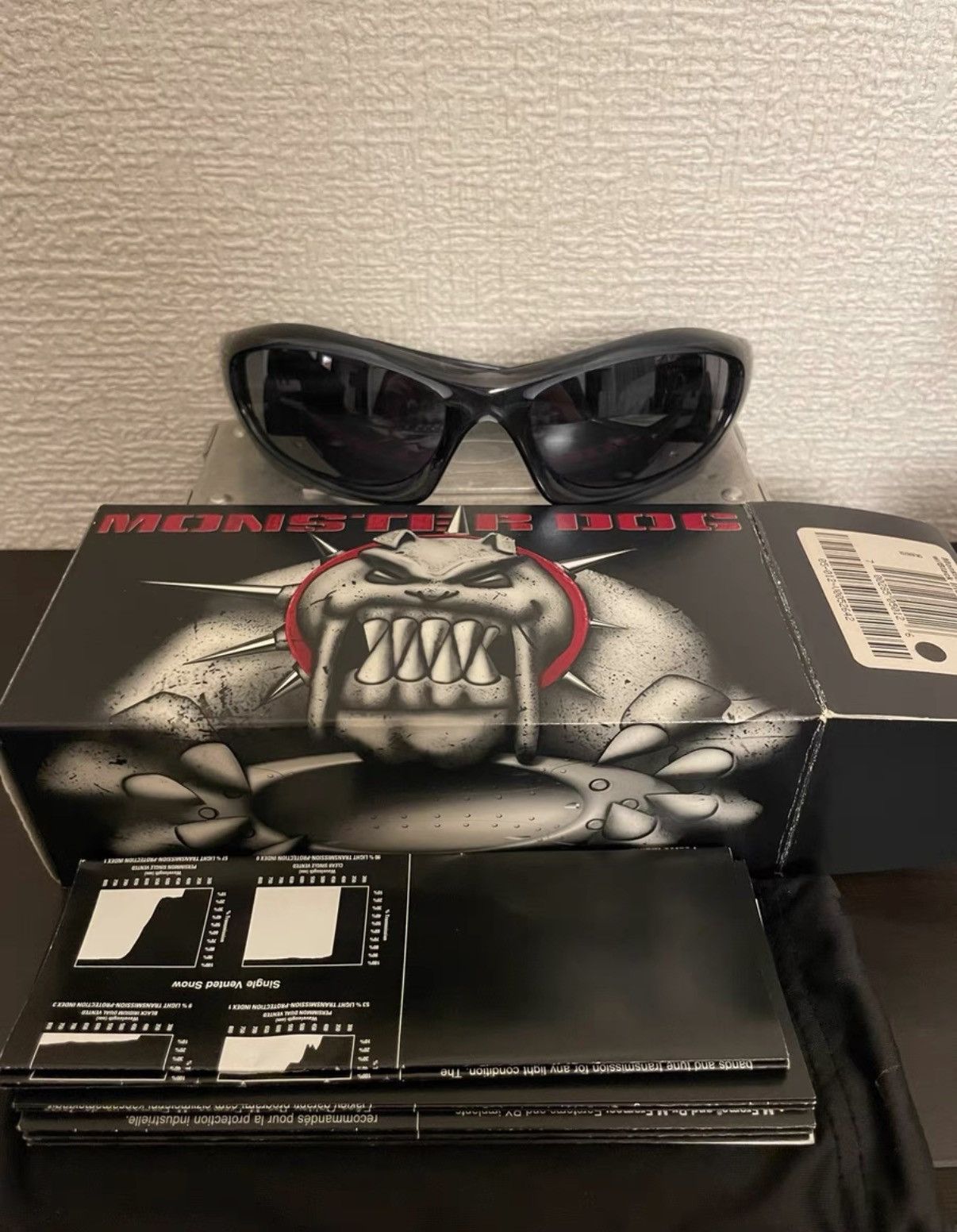 Oakley OAKLEY MONSTER DOG 'Crystal black' Sports Sunglasses K24 Size ONE SIZE - 8 Thumbnail