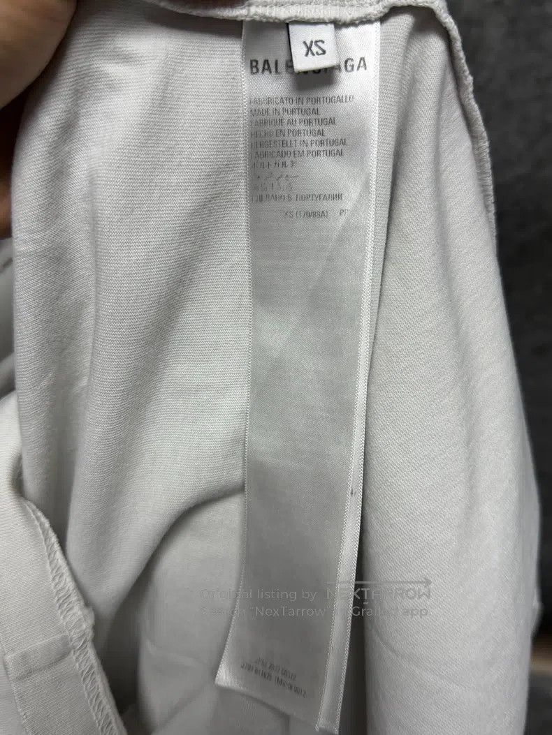 Balenciaga Balenciaga White Logo Short Sleeve Size US XS / EU 42 / 0 - 4 Thumbnail