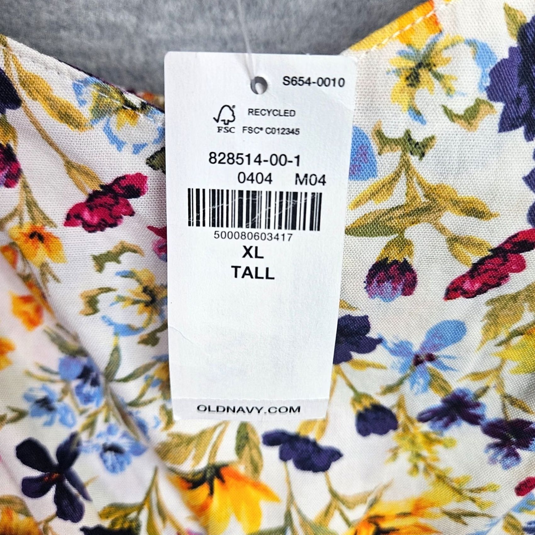 Old Navy Old Navy Floral Cami Dress Women's XL Tall Sleeveless Strappy Blue A-Line Casual V-Neck? Size XL / US 12-14 / IT 48-50 - 4 Thumbnail