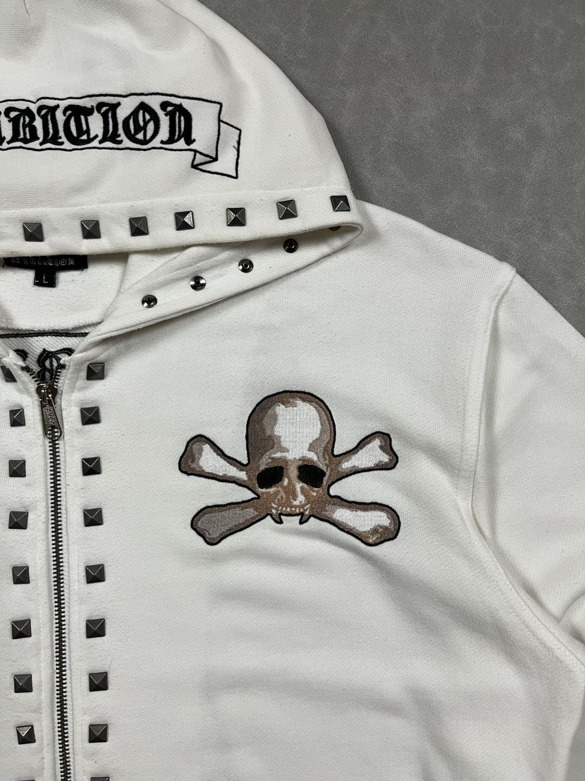 Japanese Brand Beambition skull zip hoodie Size US L / EU 52-54 / 3 - 7 Thumbnail