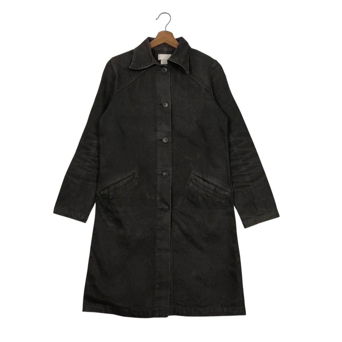 Japanese Brand 📌Vintage Long Jacket Chore Duck Canvas 0000 Made in Japan Size M / US 6-8 / IT 42-44 - 2 Thumbnail