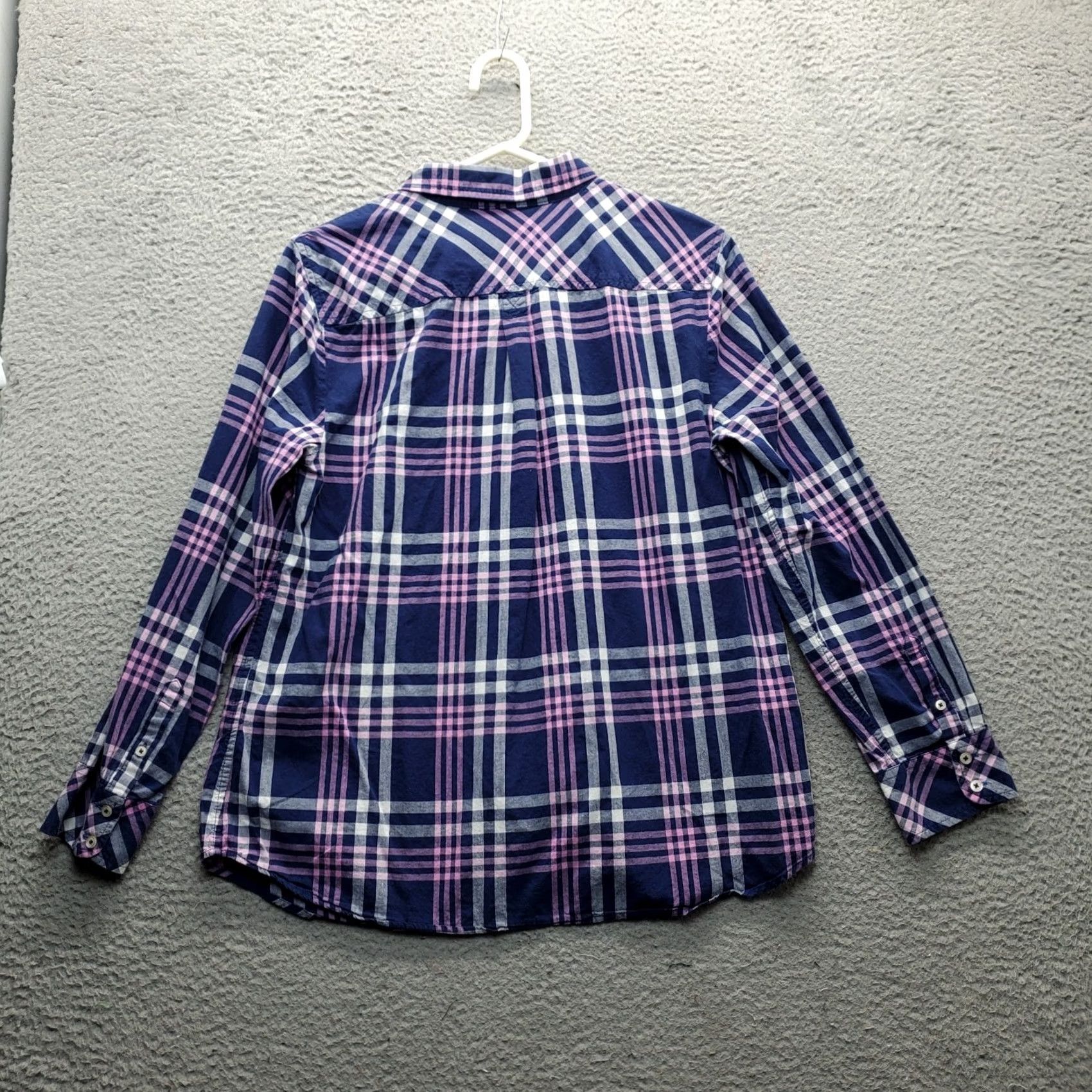 Talbots Talbots Shirt Women Size L Multicolor Plaid Long Sleeve Lightweight Collared Button Up Size L / US 10 / IT 46 - 2 Thumbnail