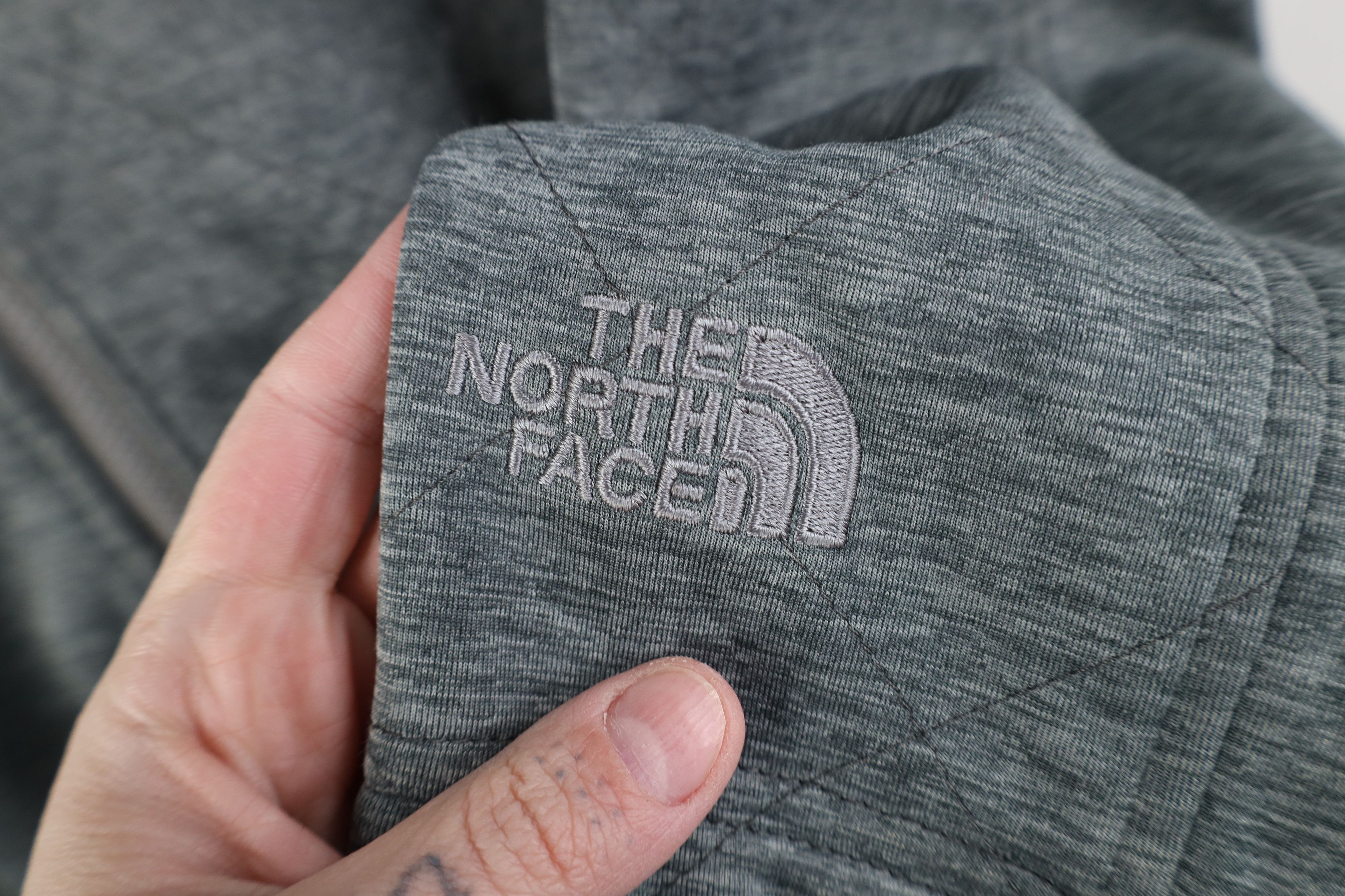 The North Face Vintage Y2K The North Face Quilted Fleece Lined Jacket Gray Size L / US 10 / IT 46 - 4 Thumbnail