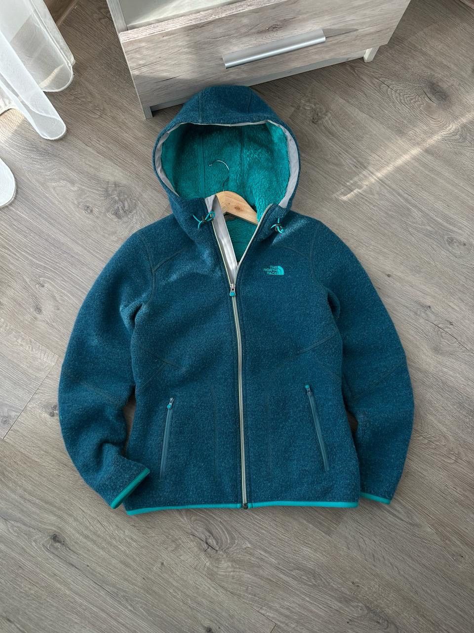The North Face × Vintage Vintage The North Face Outdoor Blue Fur Zip Hoodie Size US M / EU 48-50 / 2 - 1 Thumbnail