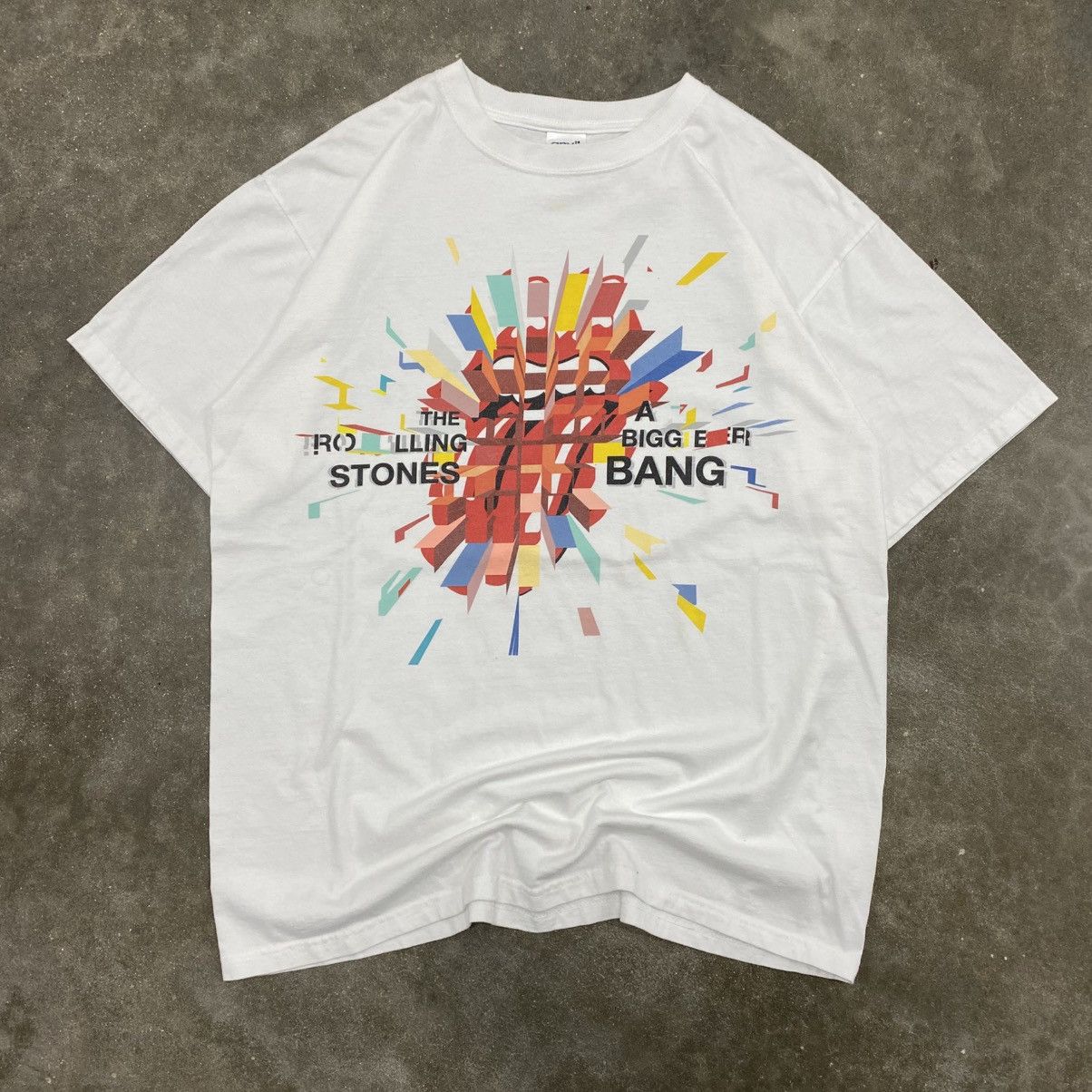 Anvil Vintage 2000s The Rolling Stones A Bigger Bang Tour Band Tee Size US L / EU 52-54 / 3 - 1 Thumbnail