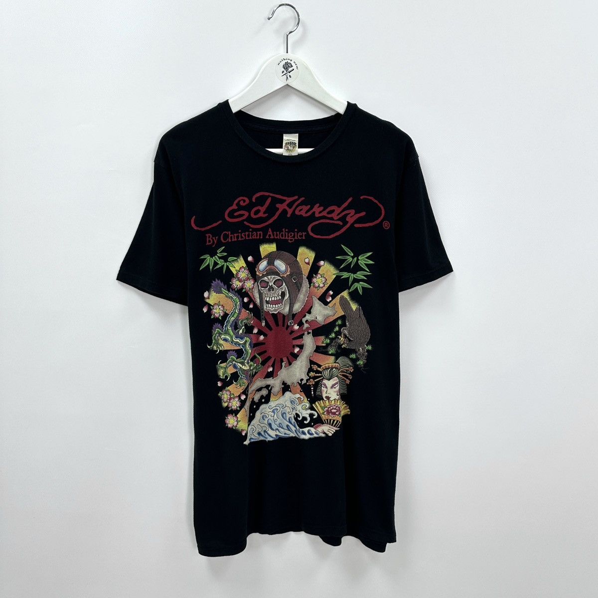 Christian Audigier Vintage 00s Ed Hardy Christian Audigier Japan sunshine tee Size US L / EU 52-54 / 3 - 1 Thumbnail
