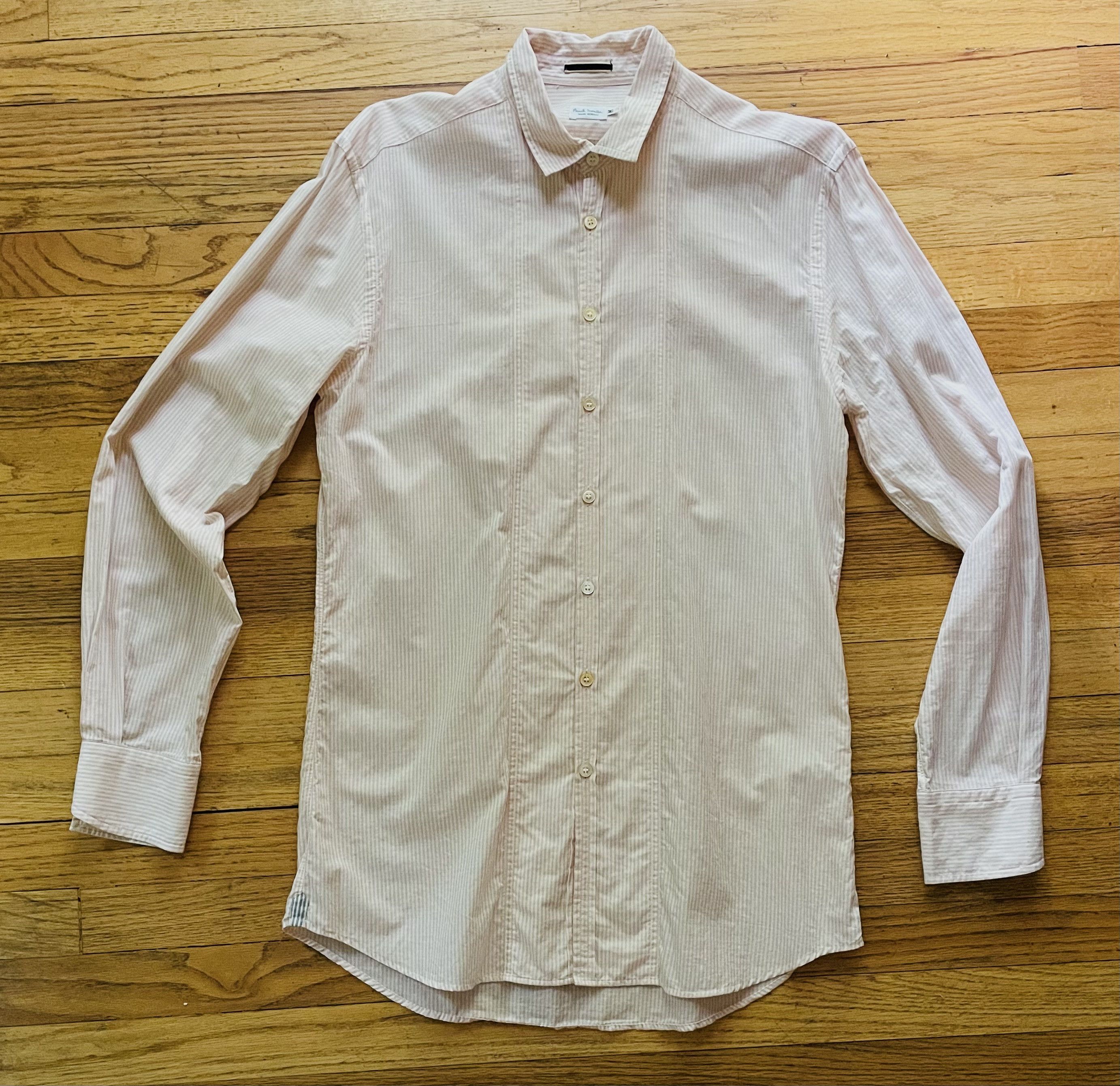 Paul Smith Paul Smith pink/white pinstripe button down M Size US M / EU 48-50 / 2 - 1 Thumbnail