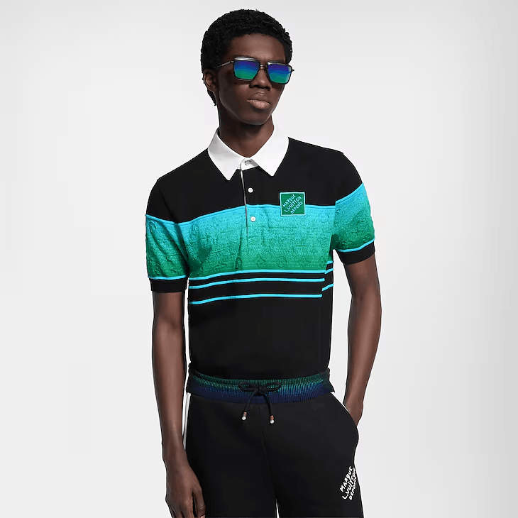 Louis Vuitton Iridescent Jacquard Short-Sleeved Polo Size US M / EU 48-50 / 2 - 2 Thumbnail