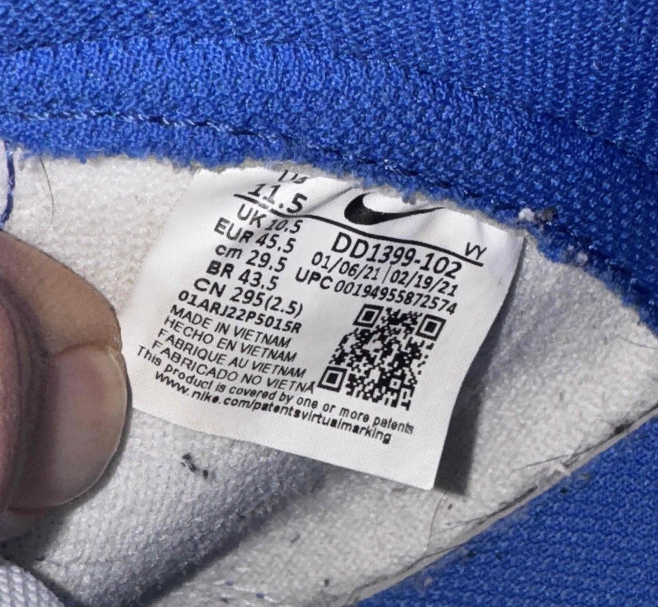 Nike Nike Dunk High ‘Kentucky’ 2021 - Size 11.5 Size US 11.5 / EU 44-45 - 8 Thumbnail