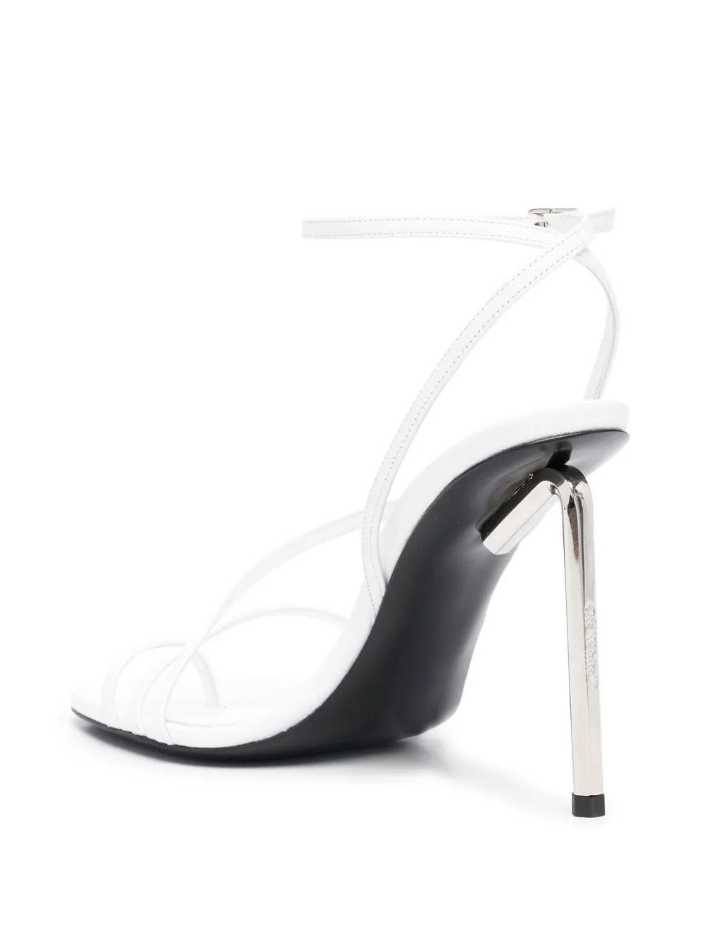 Off-White o1y1225 Leather Strap Sandals in White Size US 6 / IT 36 - 3 Thumbnail