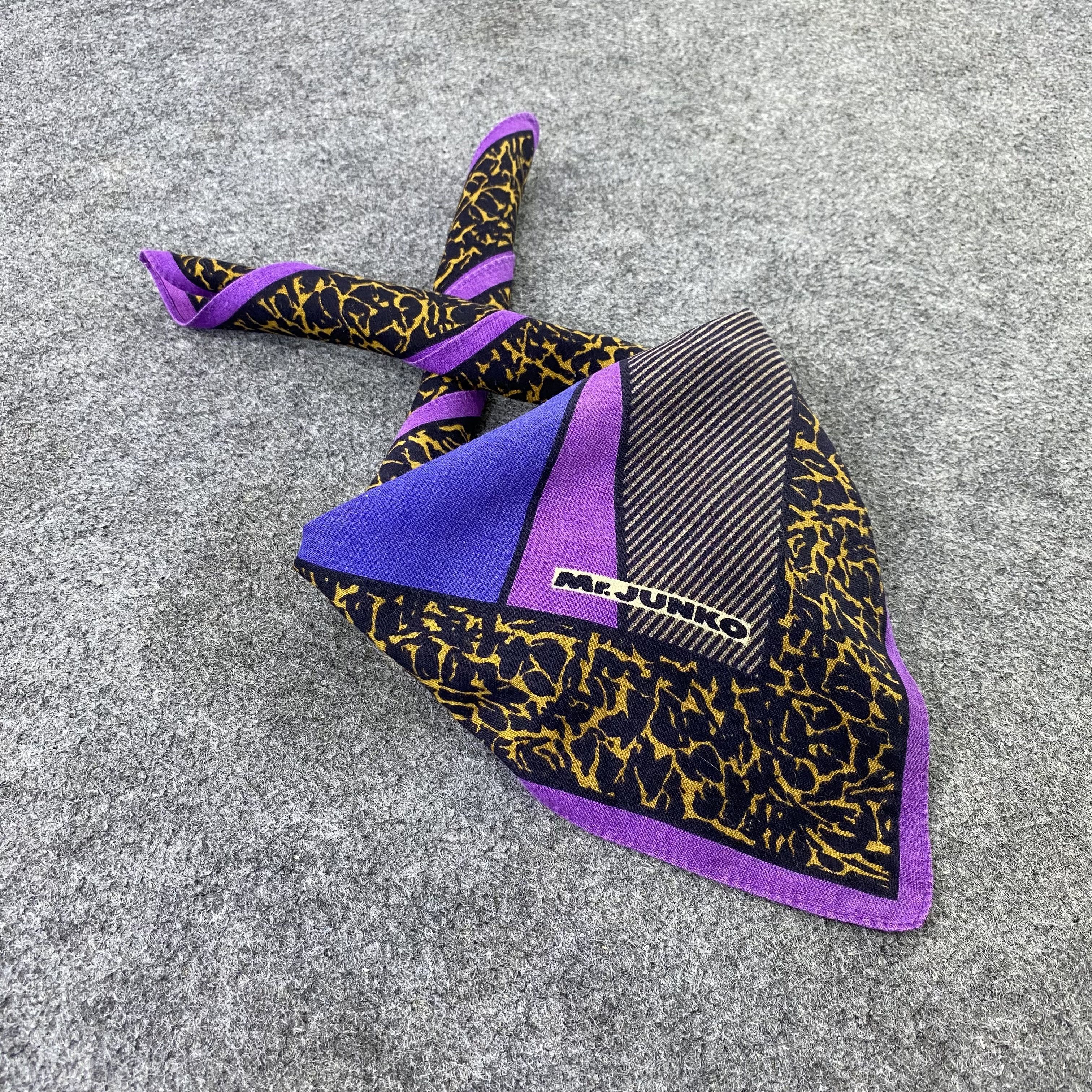 Japanese Brand Mr. Junko Handkerchief / Bandana / Neckerchief -B1016 Size ONE SIZE - 1 Thumbnail