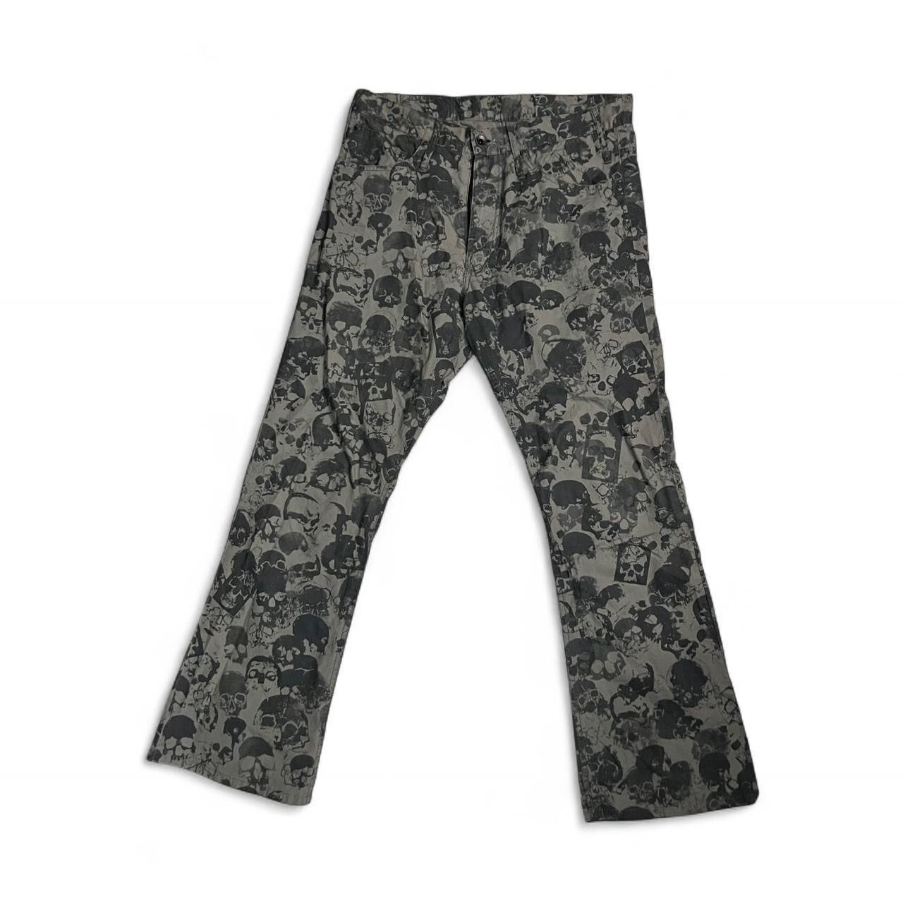 l.g.b all over skull pants