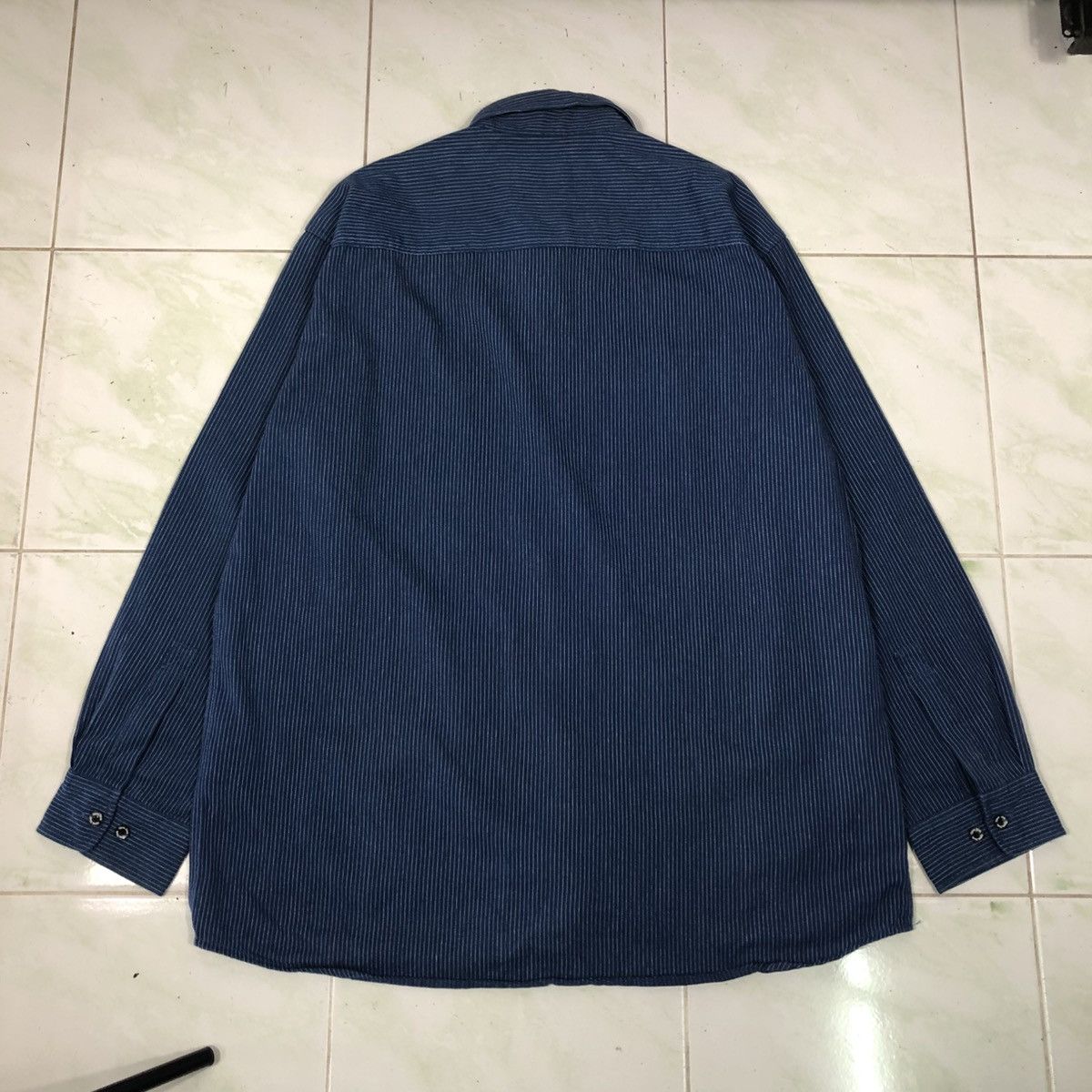 Japanese Brand Vintage Hickory Chore Striped Jacket Open Dich Size US L / EU 52-54 / 3 - 2 Thumbnail