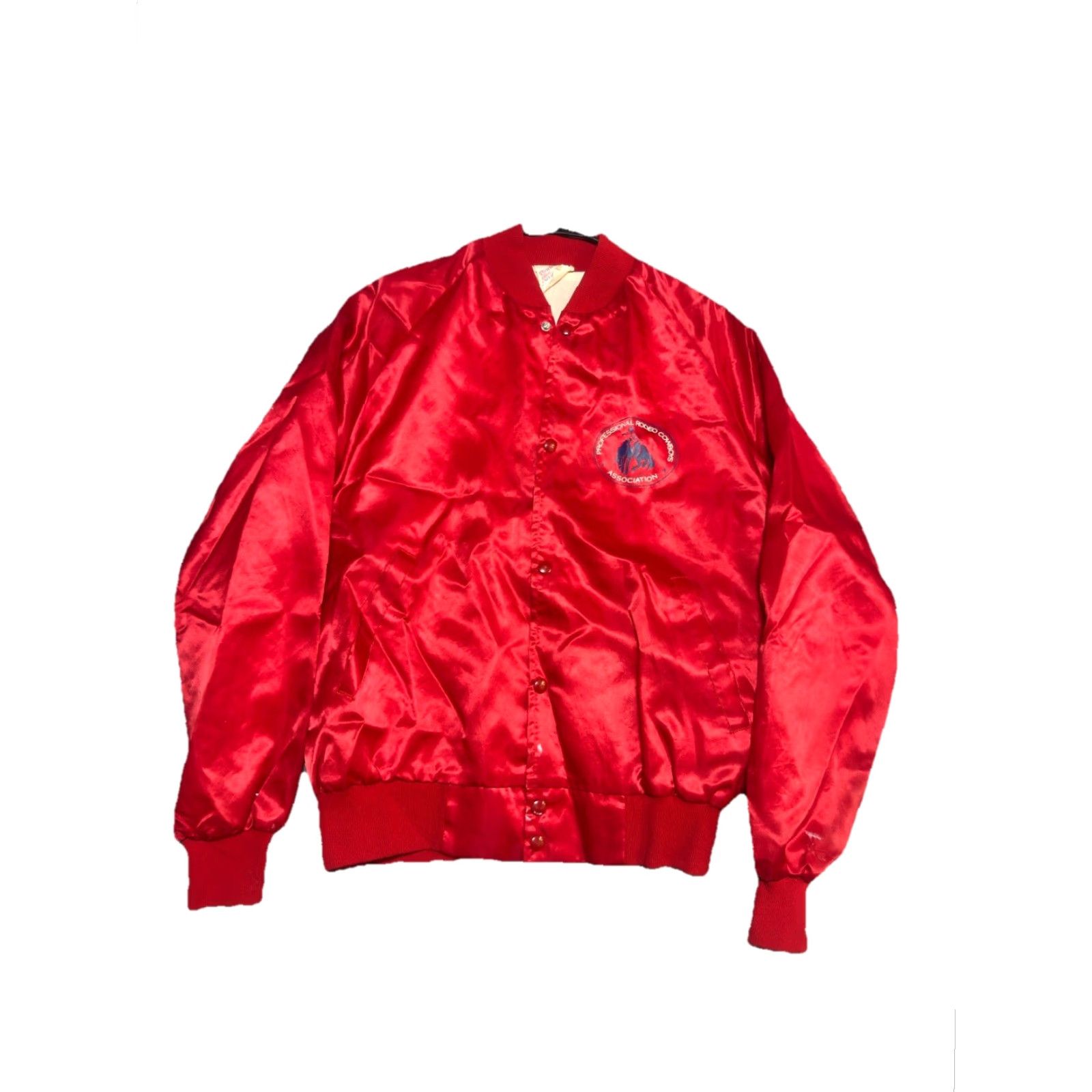 Vintage VINTAGE Rodeo Jacket Red Satin Cowboy Mens L Regular Jacket Size US L / EU 52-54 / 3 - 2 Thumbnail